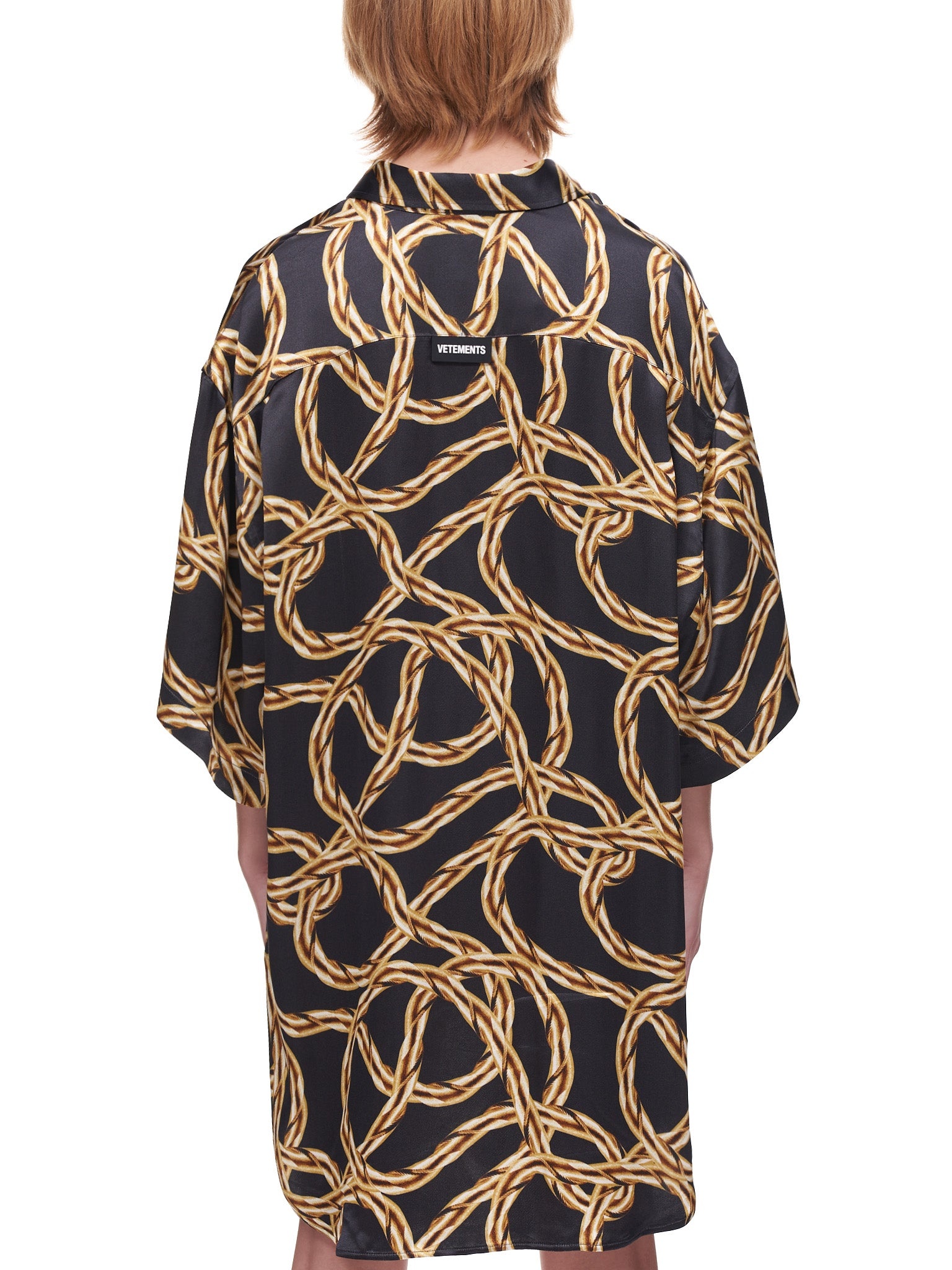 Gold Chain Fluid Shirt - 3