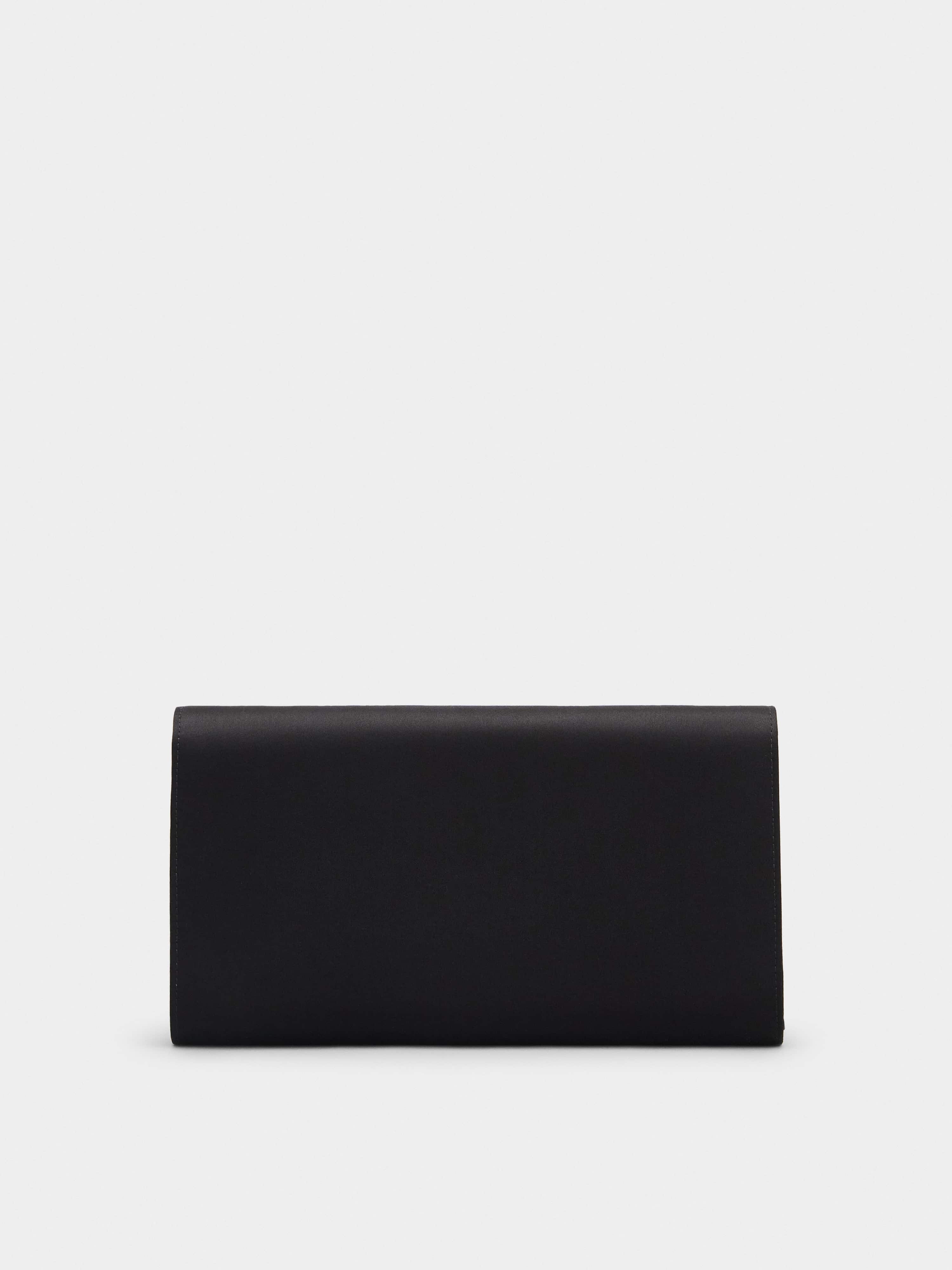 Sexy Choc Buckle Clutch in Satin - 5