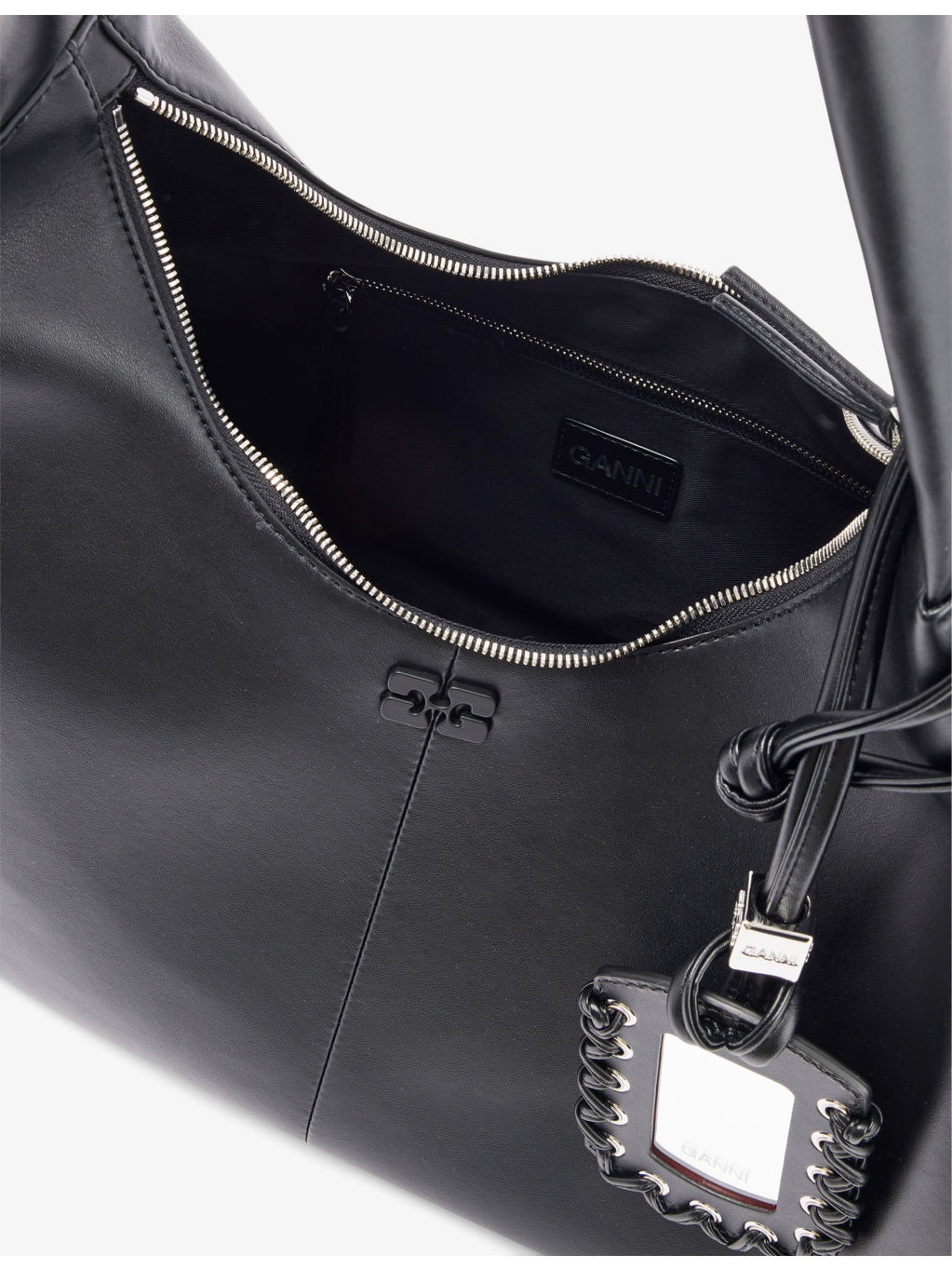 Bou Hobo Medium Leather Shoulder Bag - 5