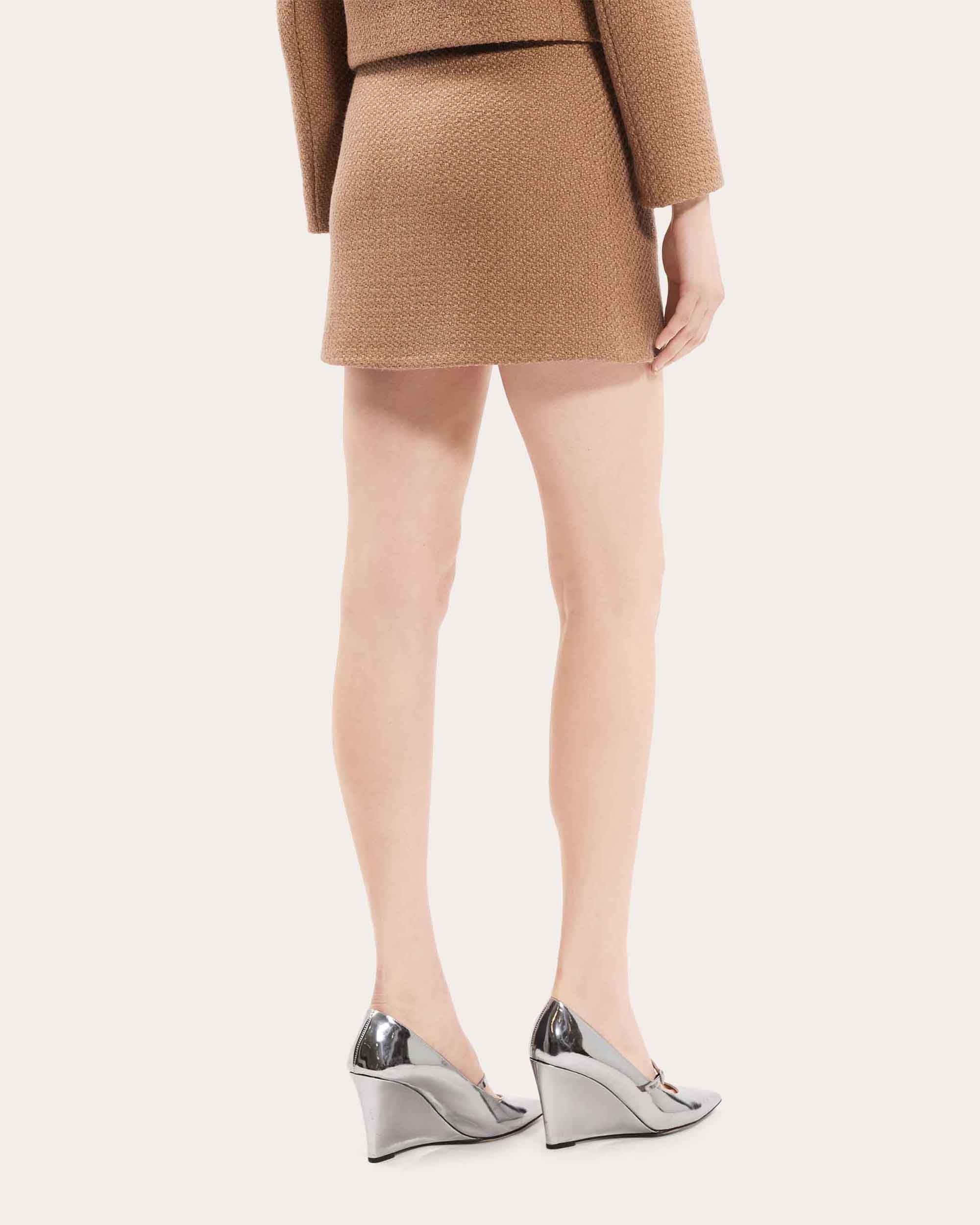 Tweed High-Waist Mini Skirt - 3