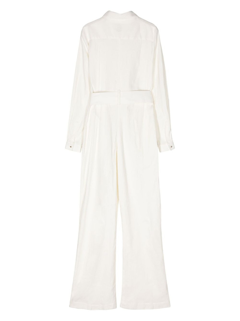 ELIE SAAB Gabardine Wide-leg Jumpsuit outlook