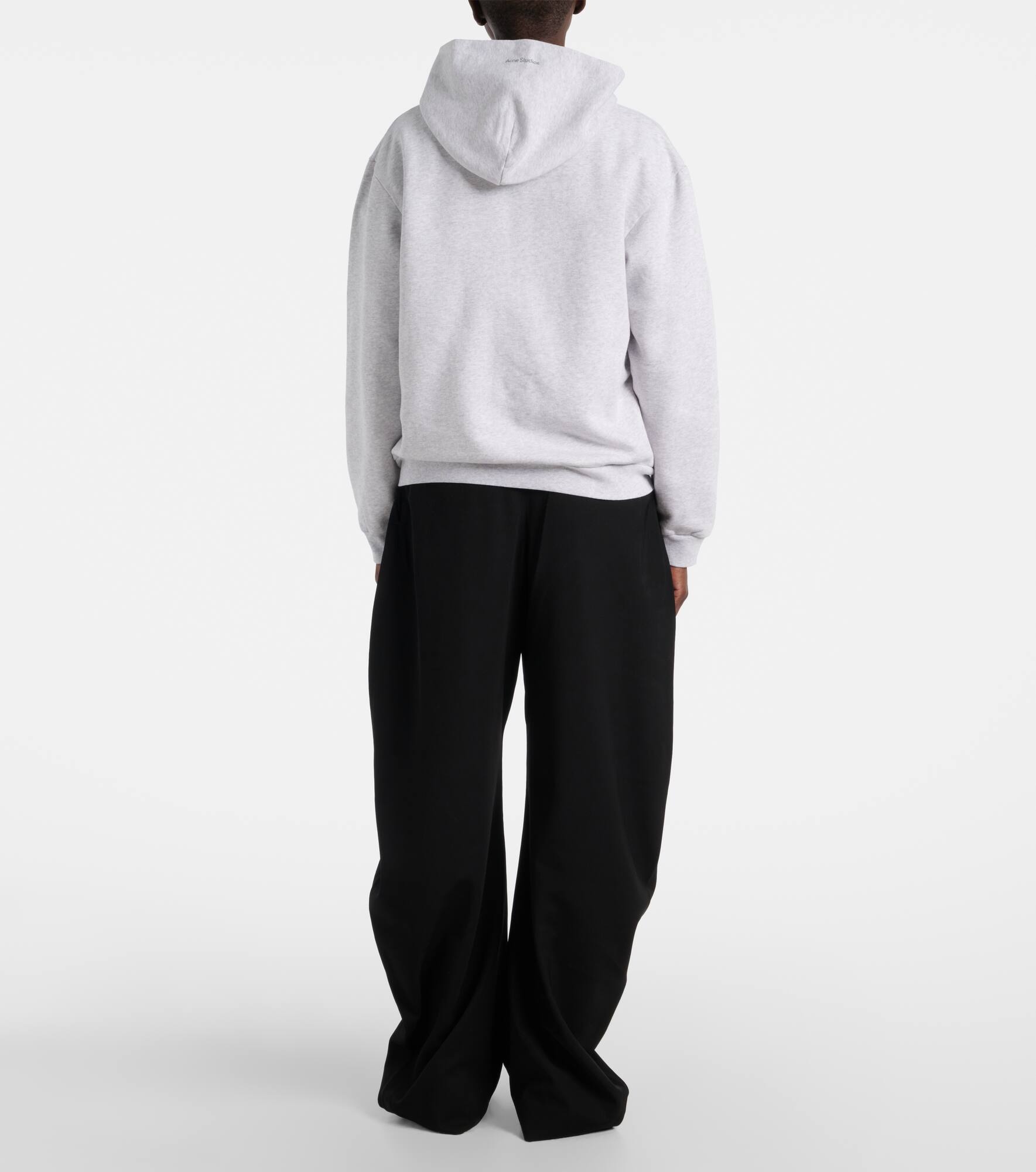 Cotton jersey zip-up hoodie - 3