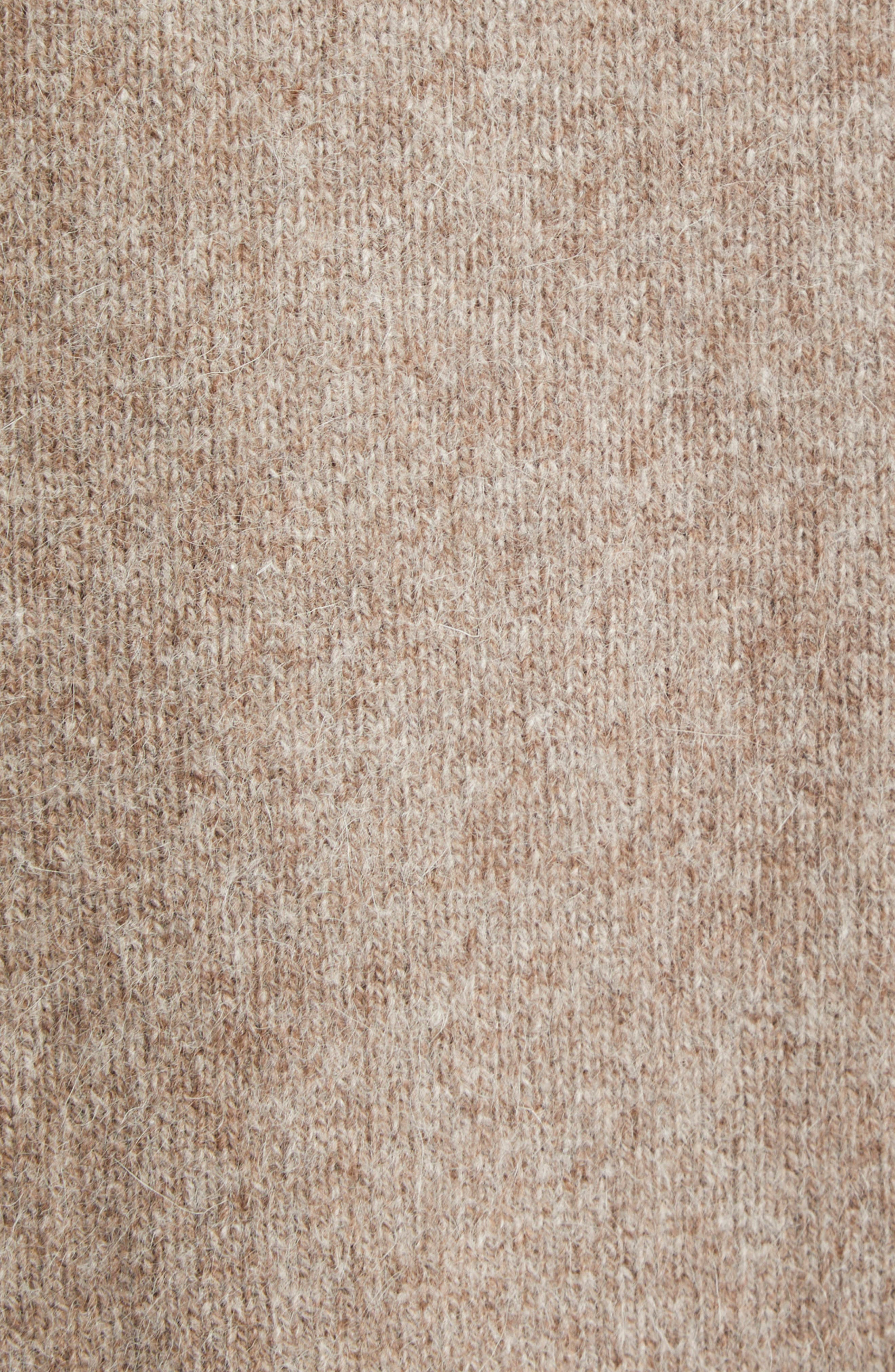 LOULOU DE SAISON Raven Mercerized Wool & Yak Hair Blend Sweater in Ashes Melange at Nordstrom - 6