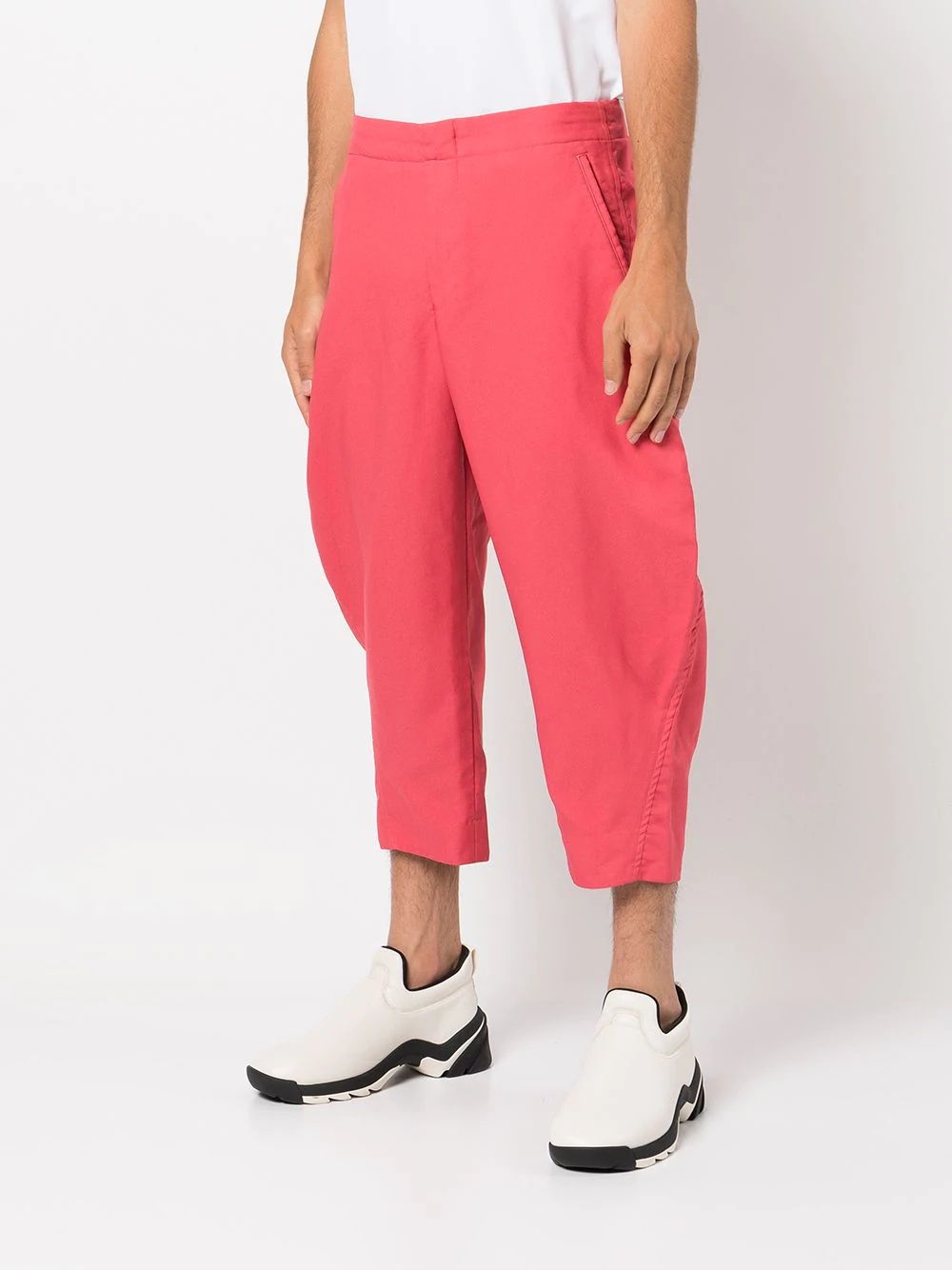 cropped wide-leg trousers - 3