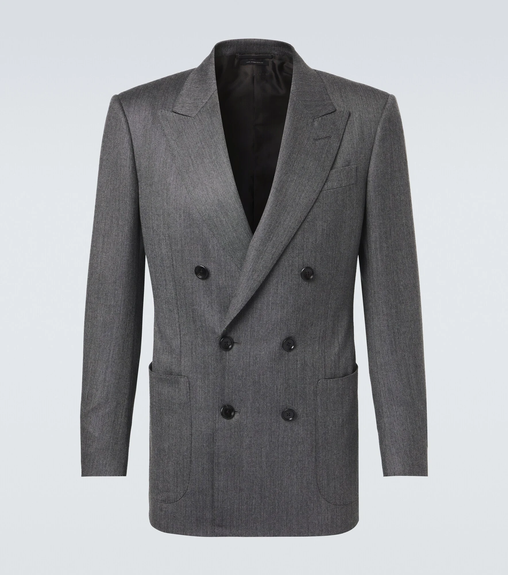 Mouliné wool twill blazer - 1