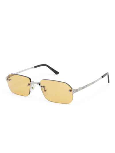 Cartier rectangle-frame sunglasses outlook