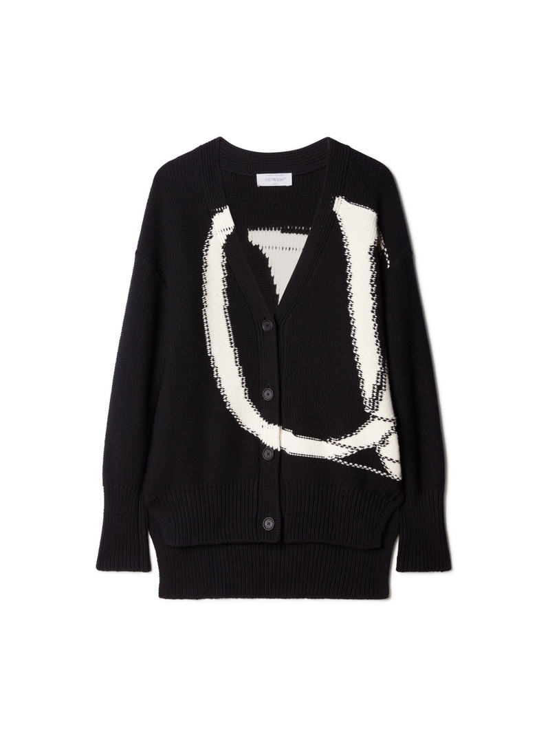 Ow Maxi Logo Cardigan 1