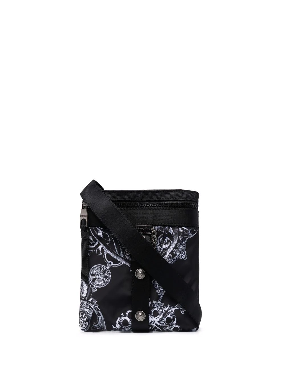 graphic-logo print messenger bag - 1