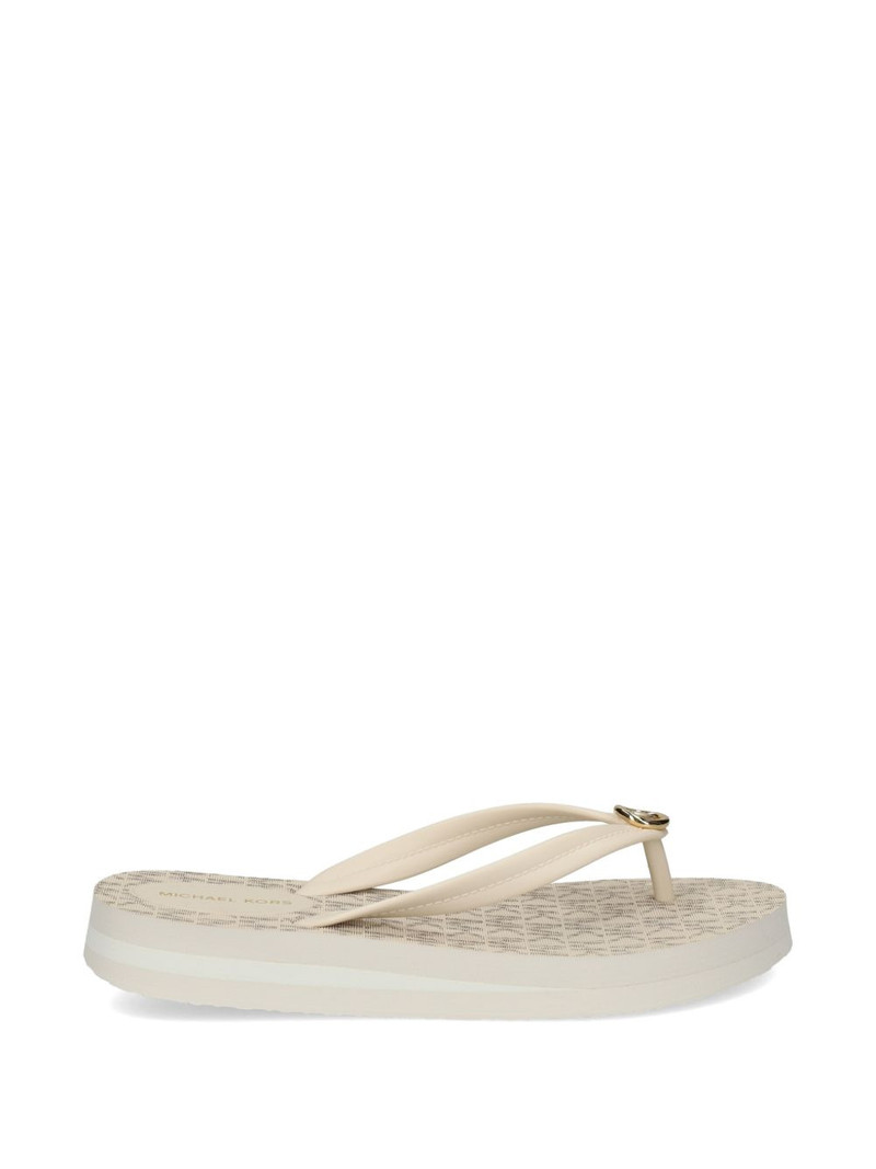 Posie logo charm flip flops 1