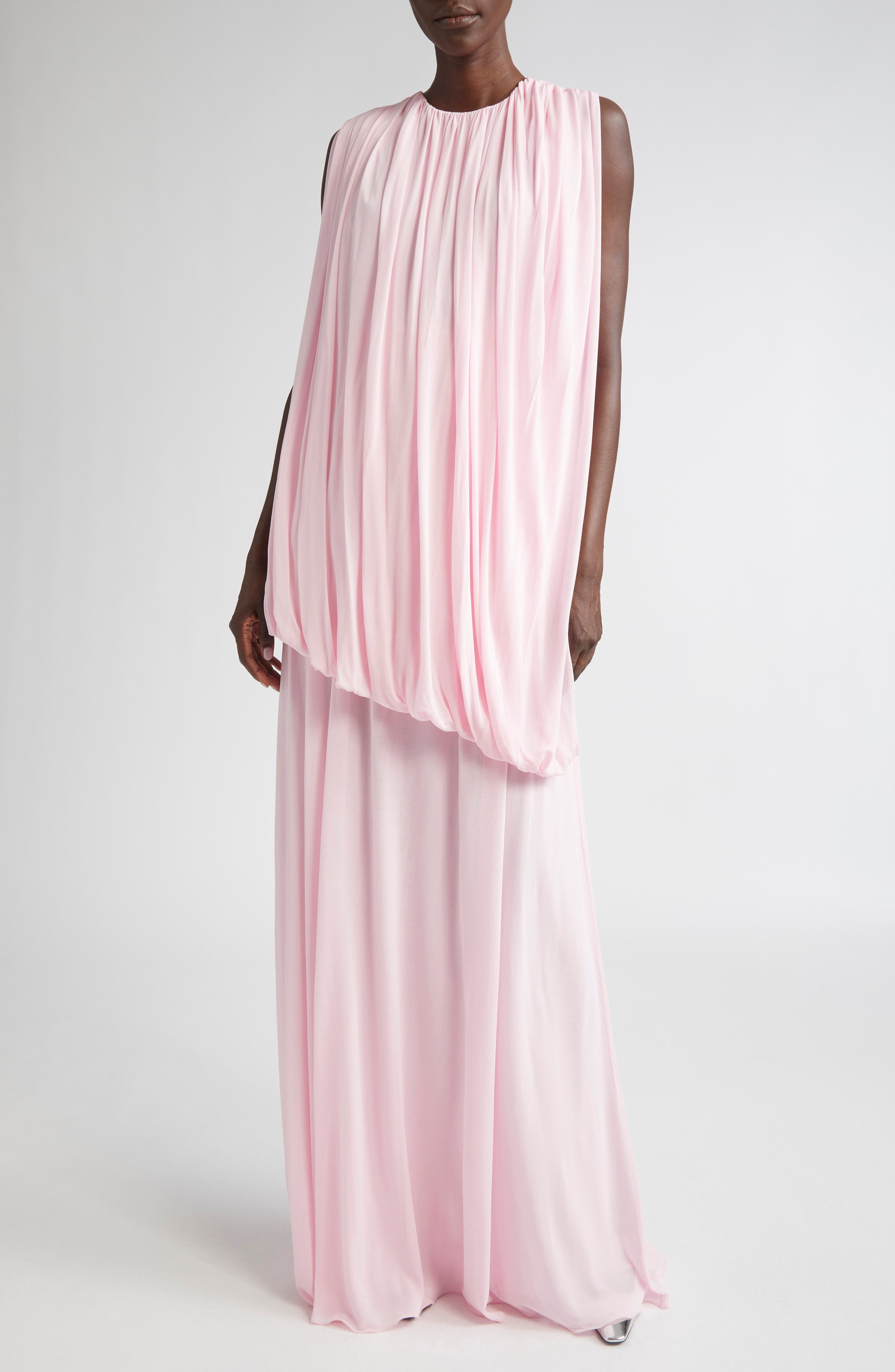Giambattista Valli Draped One-Shoulder Gown in Pale Rose at Nordstrom - 5
