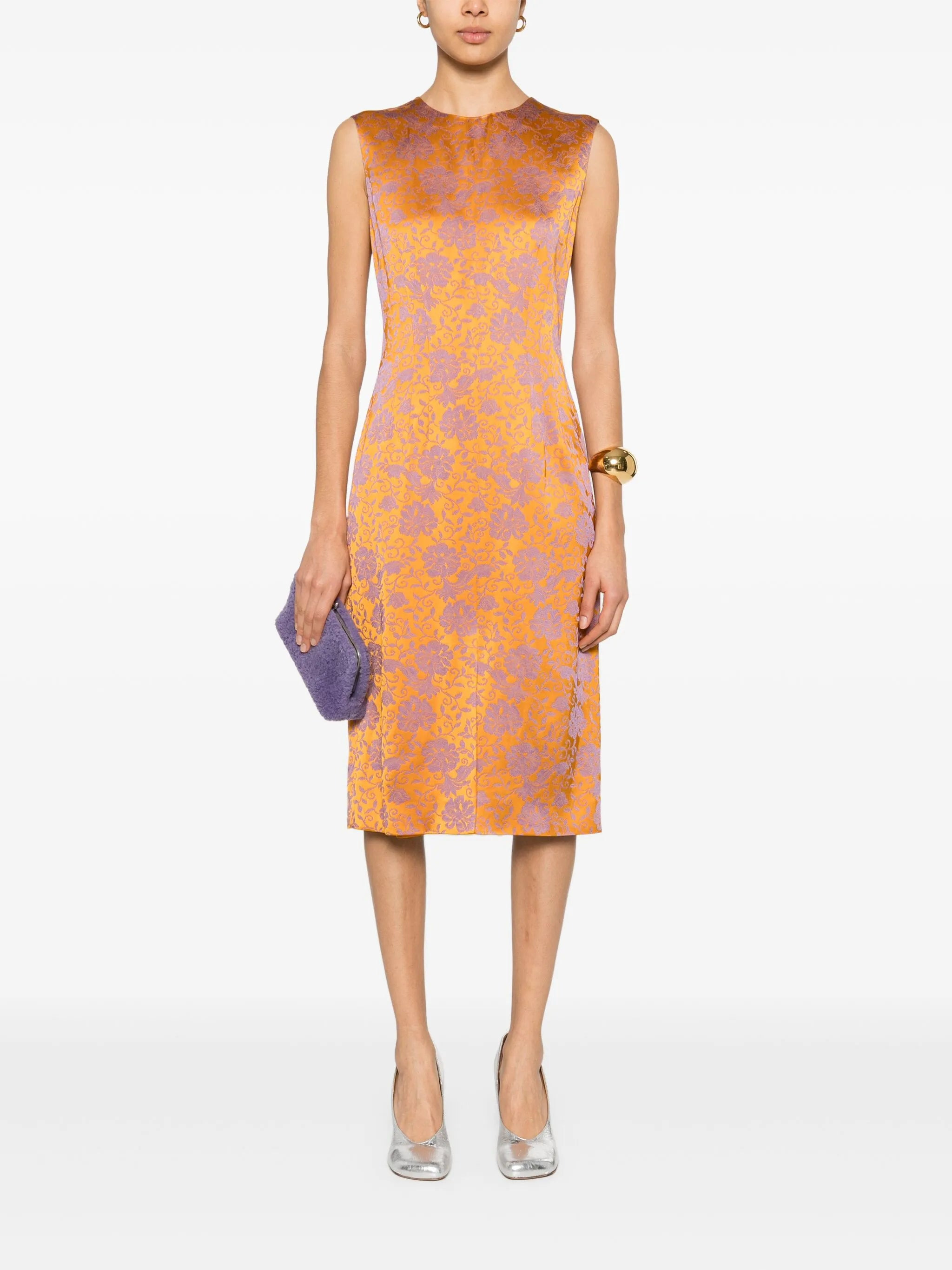 Floral-print Midi Dress - 2