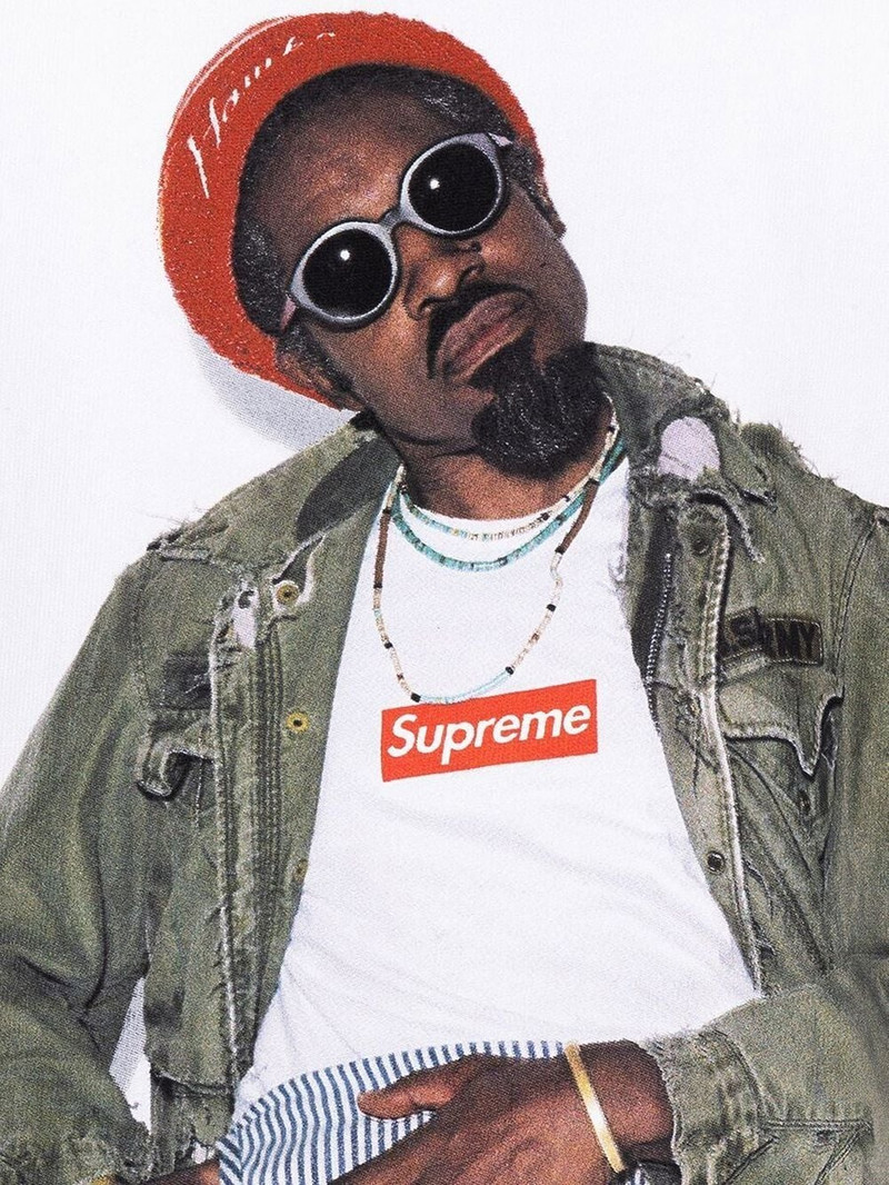 Supreme Andre 3000 graphic-print T-shirt outlook