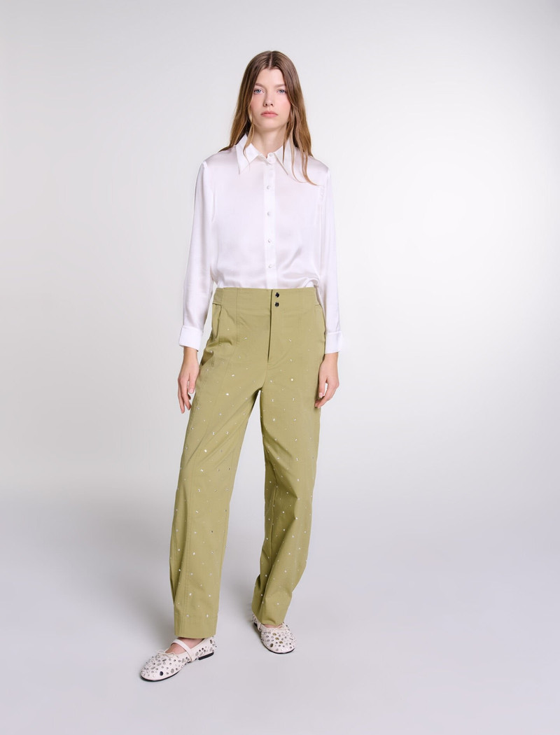 maje White silk shirt outlook