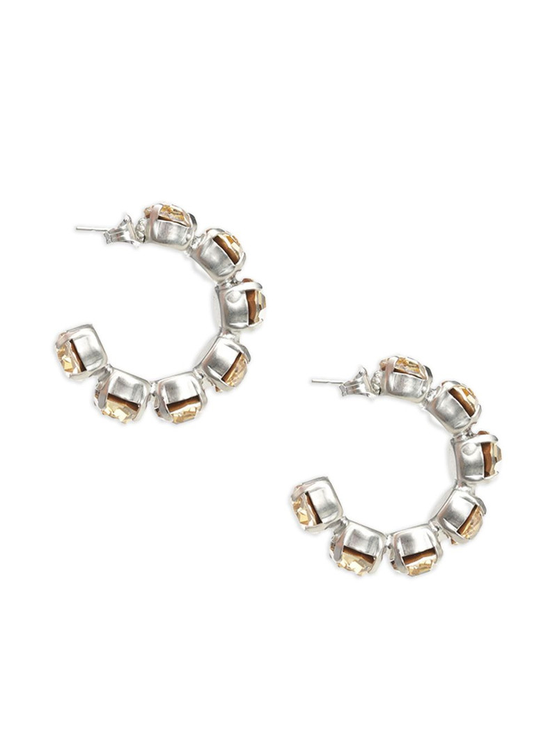 forte_forte crystal-embellished hoop earrings outlook