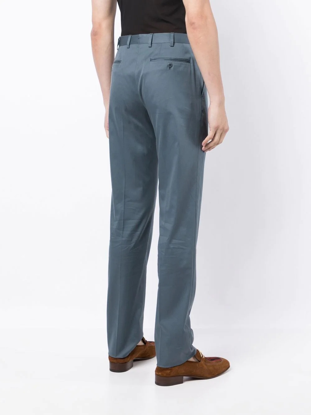 straight leg chino trousers - 4