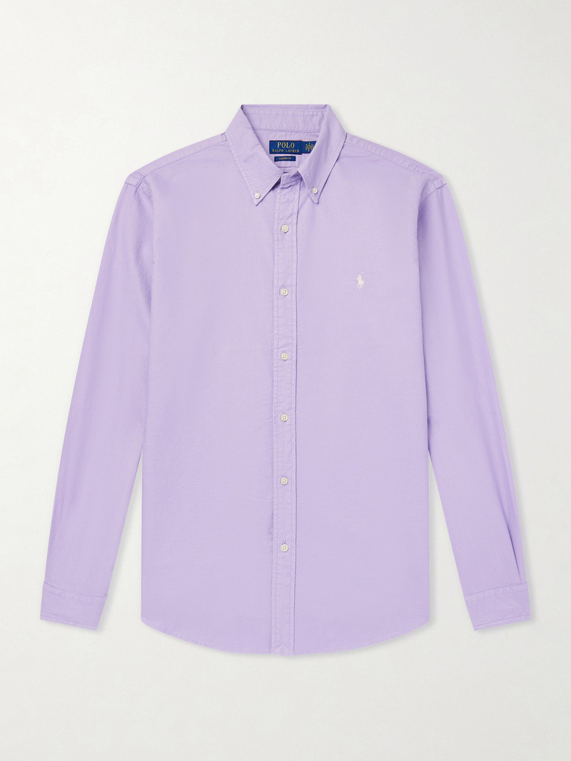 Logo-Embroidered Cotton Shirt 1