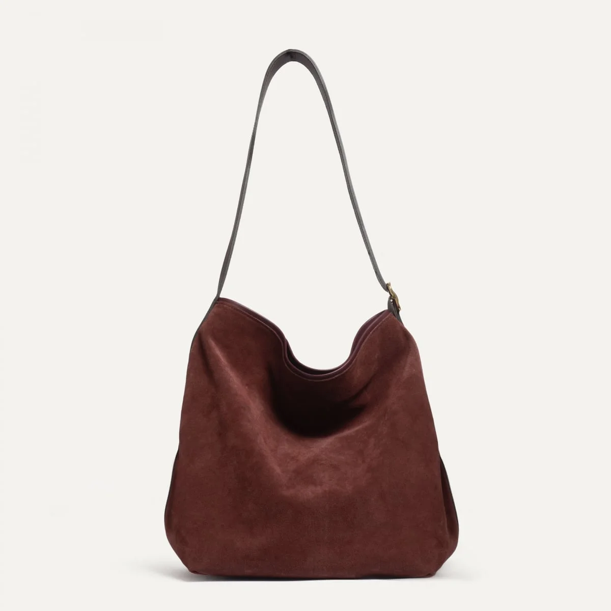 SOFIA BUCKET BAG - RUBY BROWN - 1