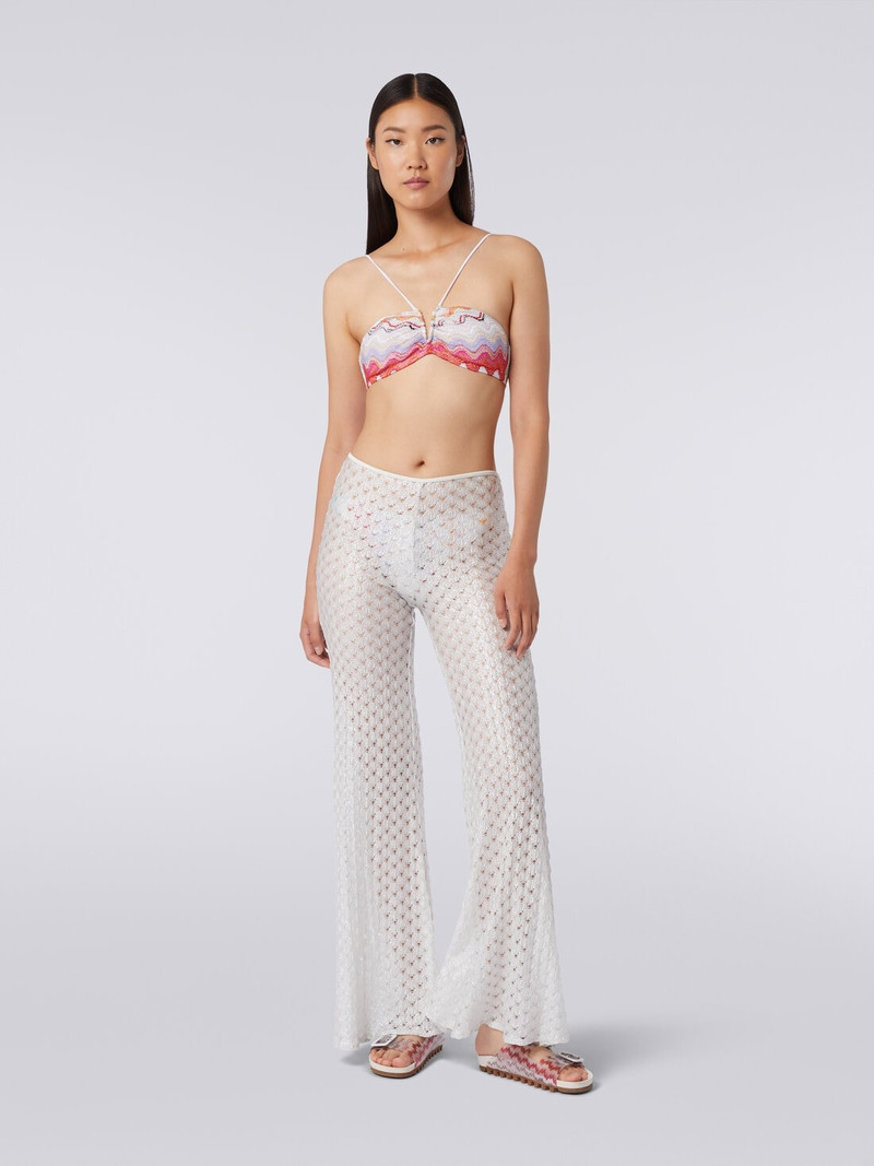 Missoni Lace-effect cover up trousers with flared hem outlook