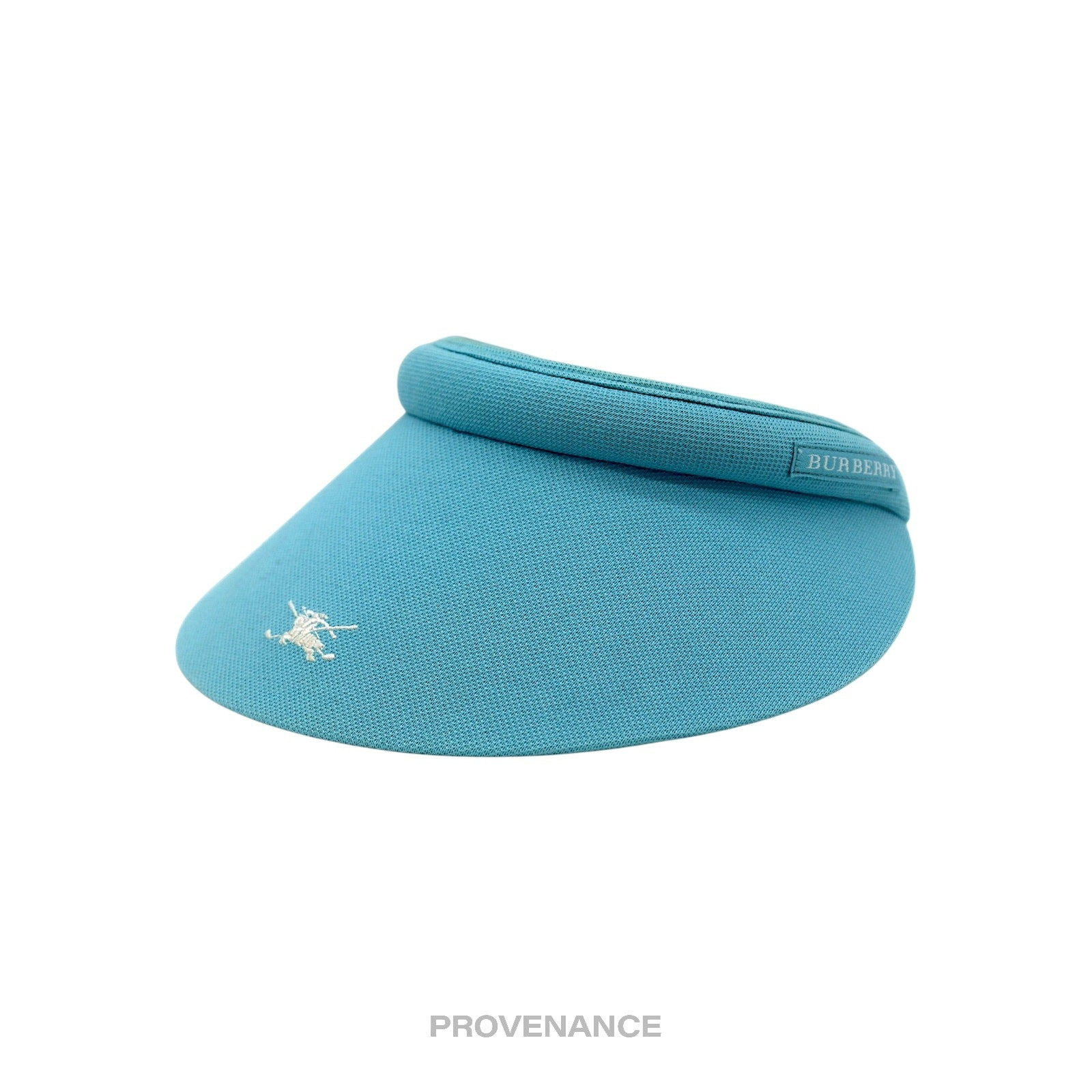 Burberry Golf Knight Logo Visor - Sky Blue Nova Check - 2