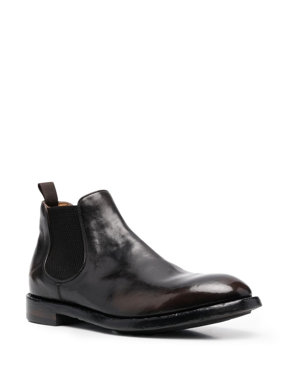 elasticated-panel leather boots - 2