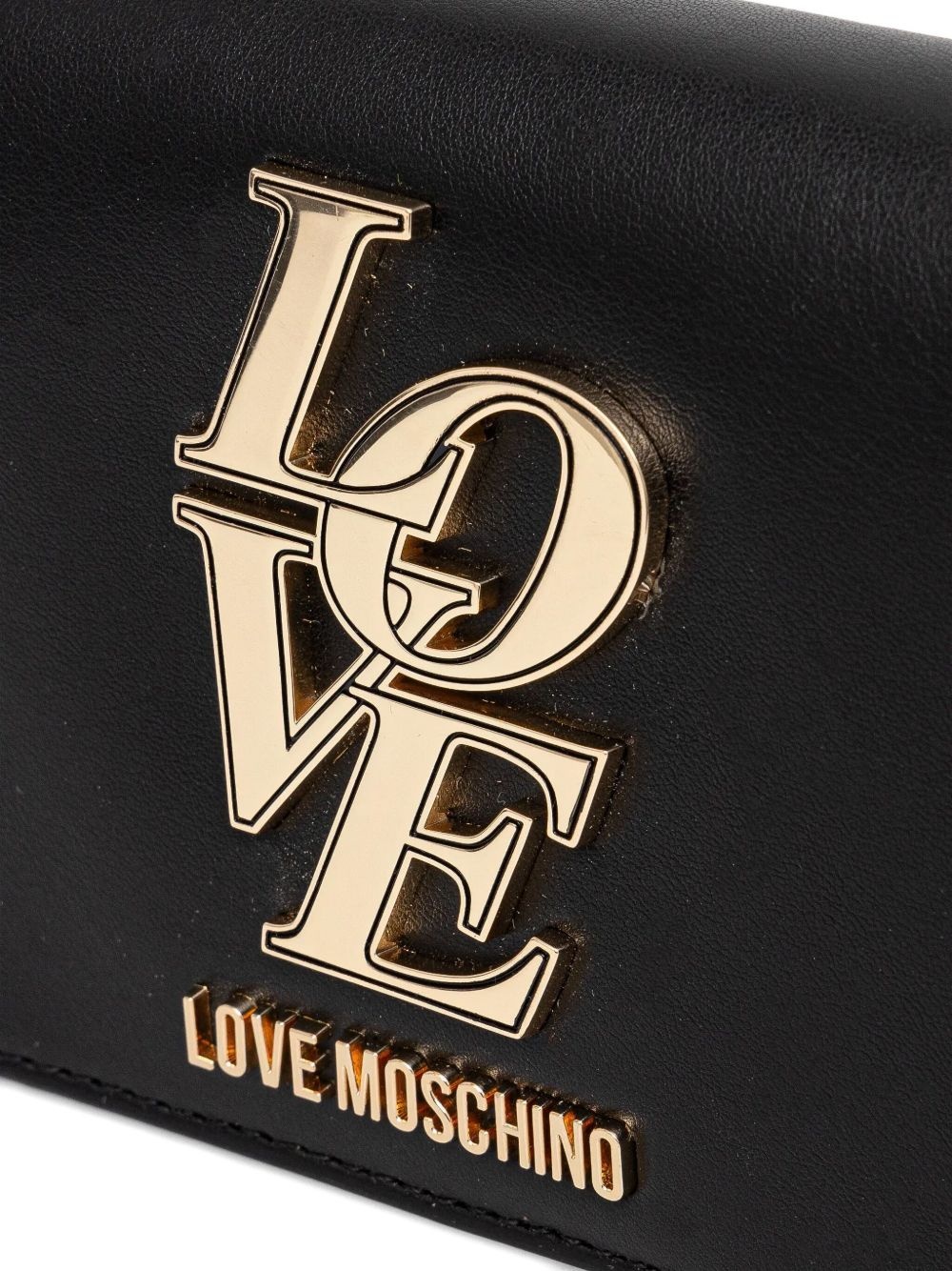 logo-lettering clutch bag - 4