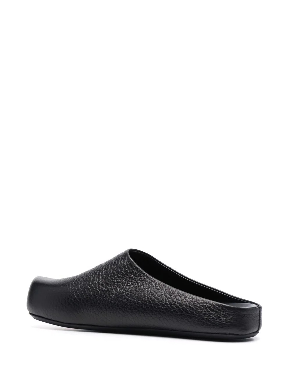 textured-leather clog slippers - 3