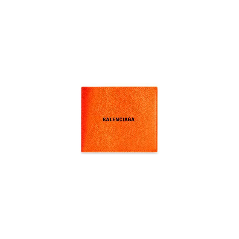 Cash Square Folded Wallet in Fluo Orange 1
