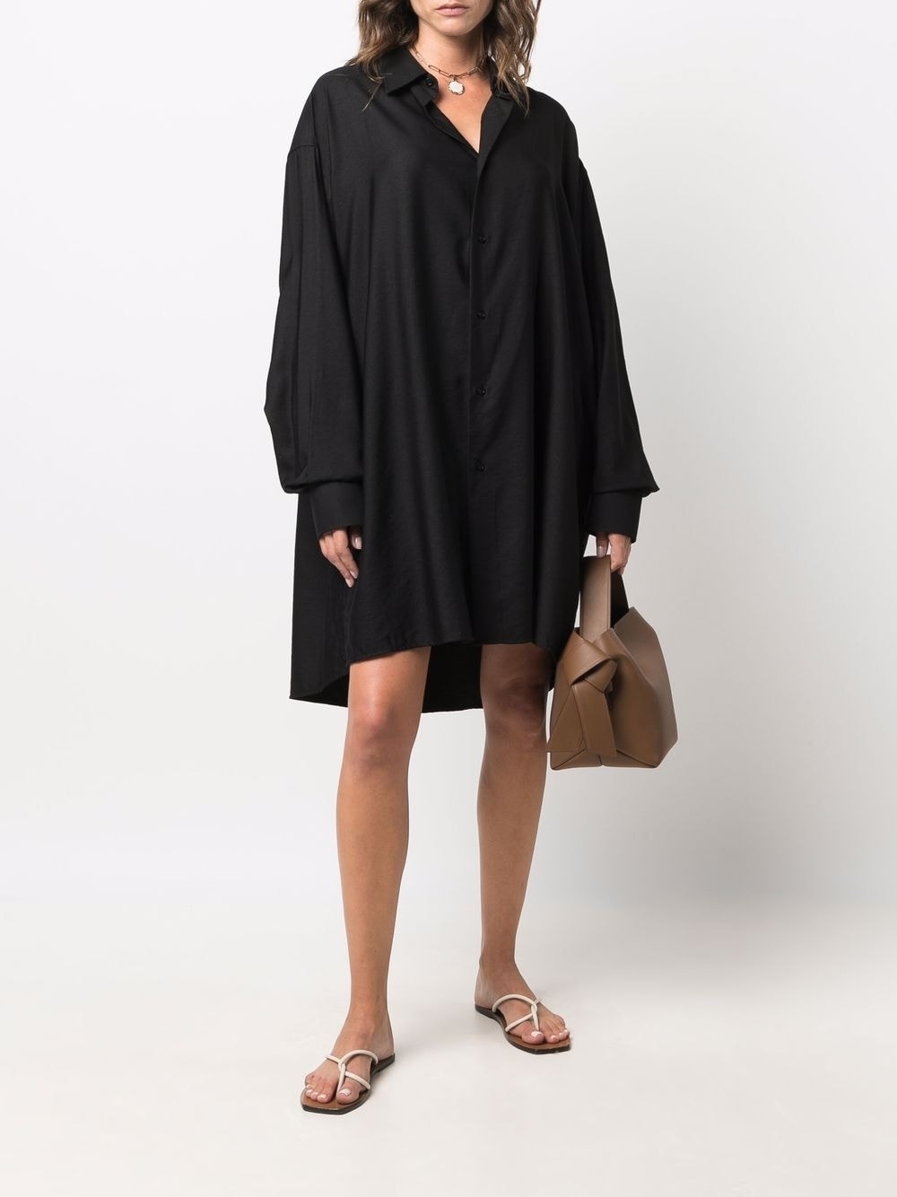 drop-shoulder shirtdress - 2