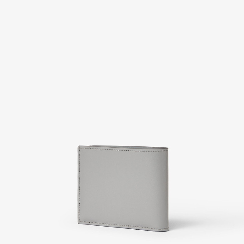 Squared FF Wallet Light gray leather bi-fold wallet 3