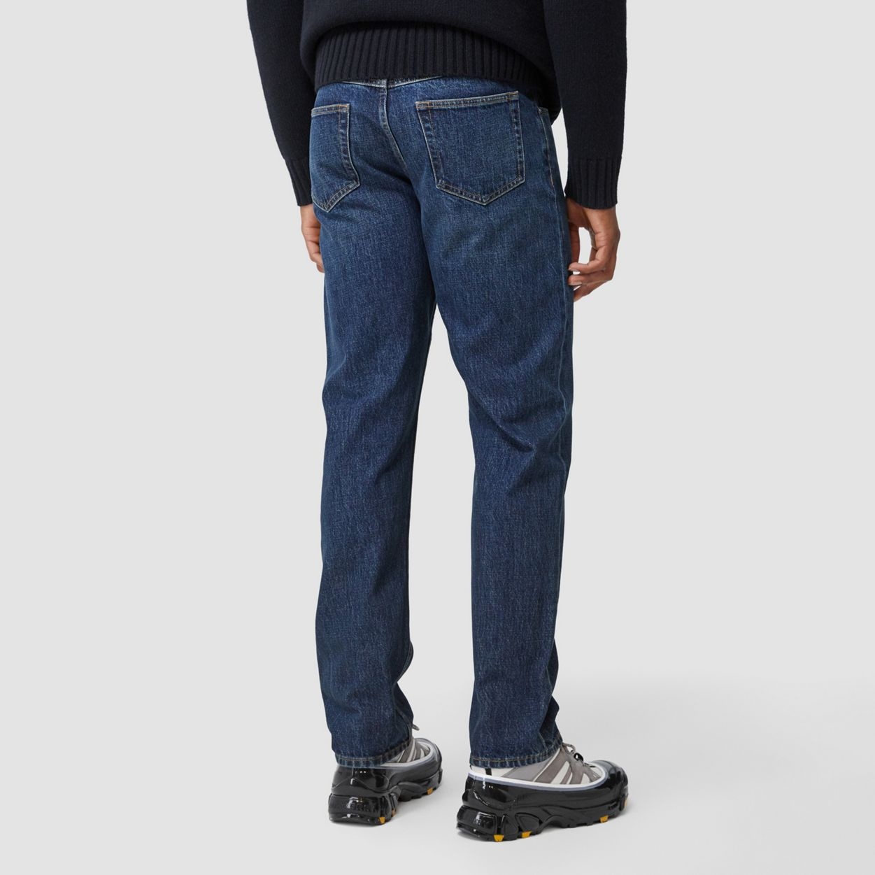 Straight Fit Washed Jeans - 4