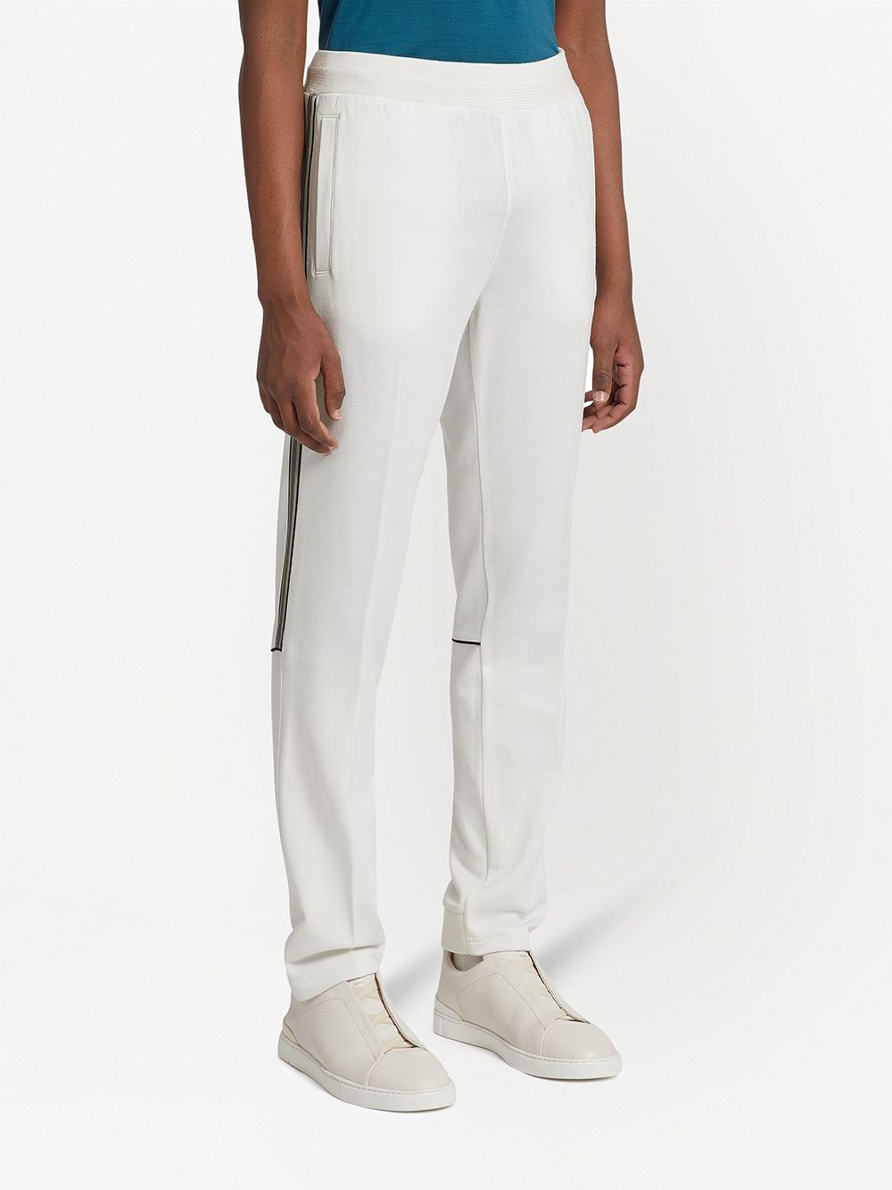 stripe-trim track pants - 3