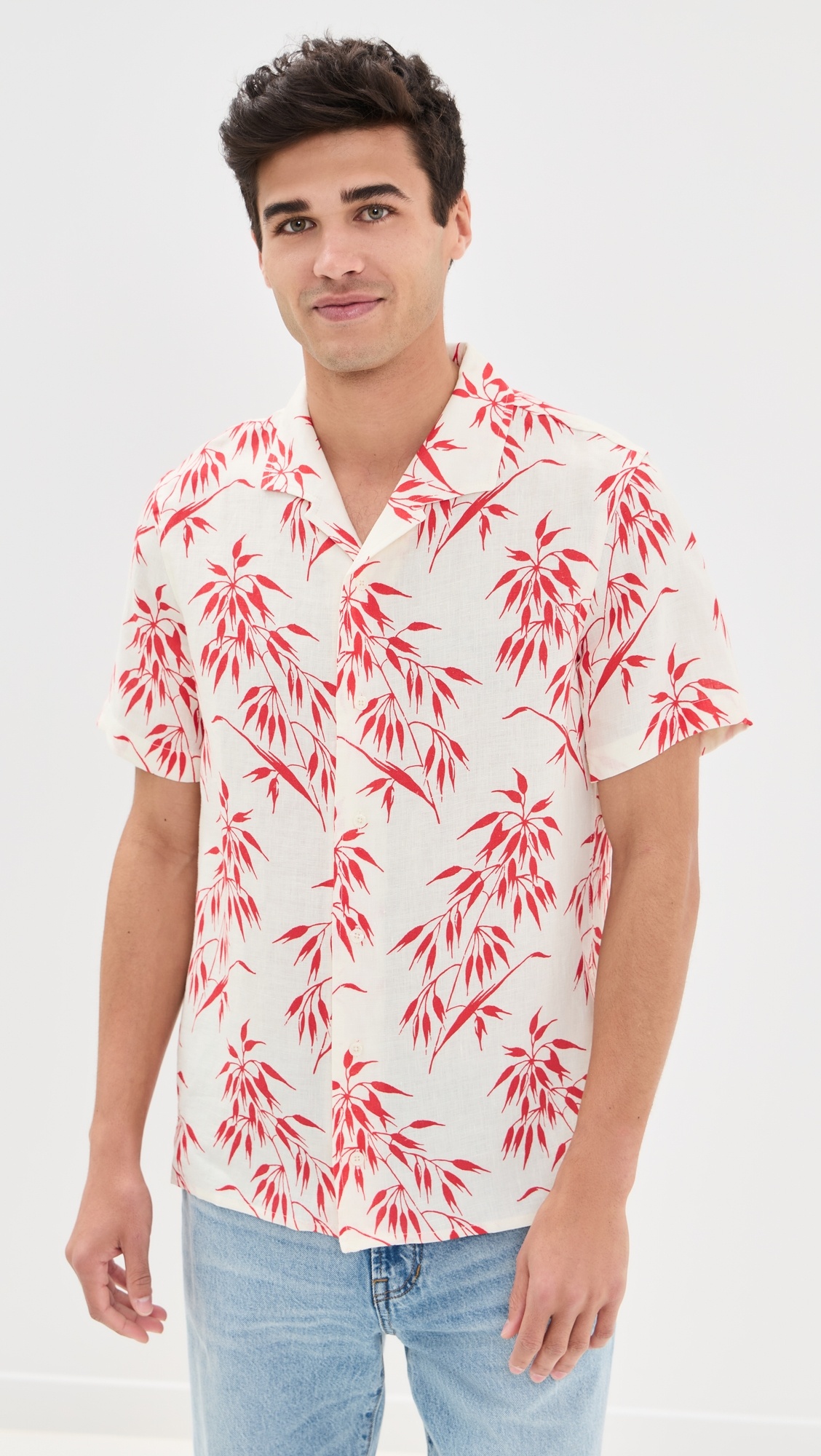 Hibbert Red Bamboo Shirt - 6