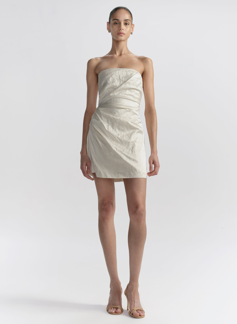 A.L.C. Evie Strapless Satin Mini Dress outlook