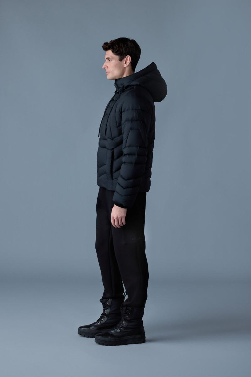 LUKE Softwash Geometrical channel quilt down jacket 3