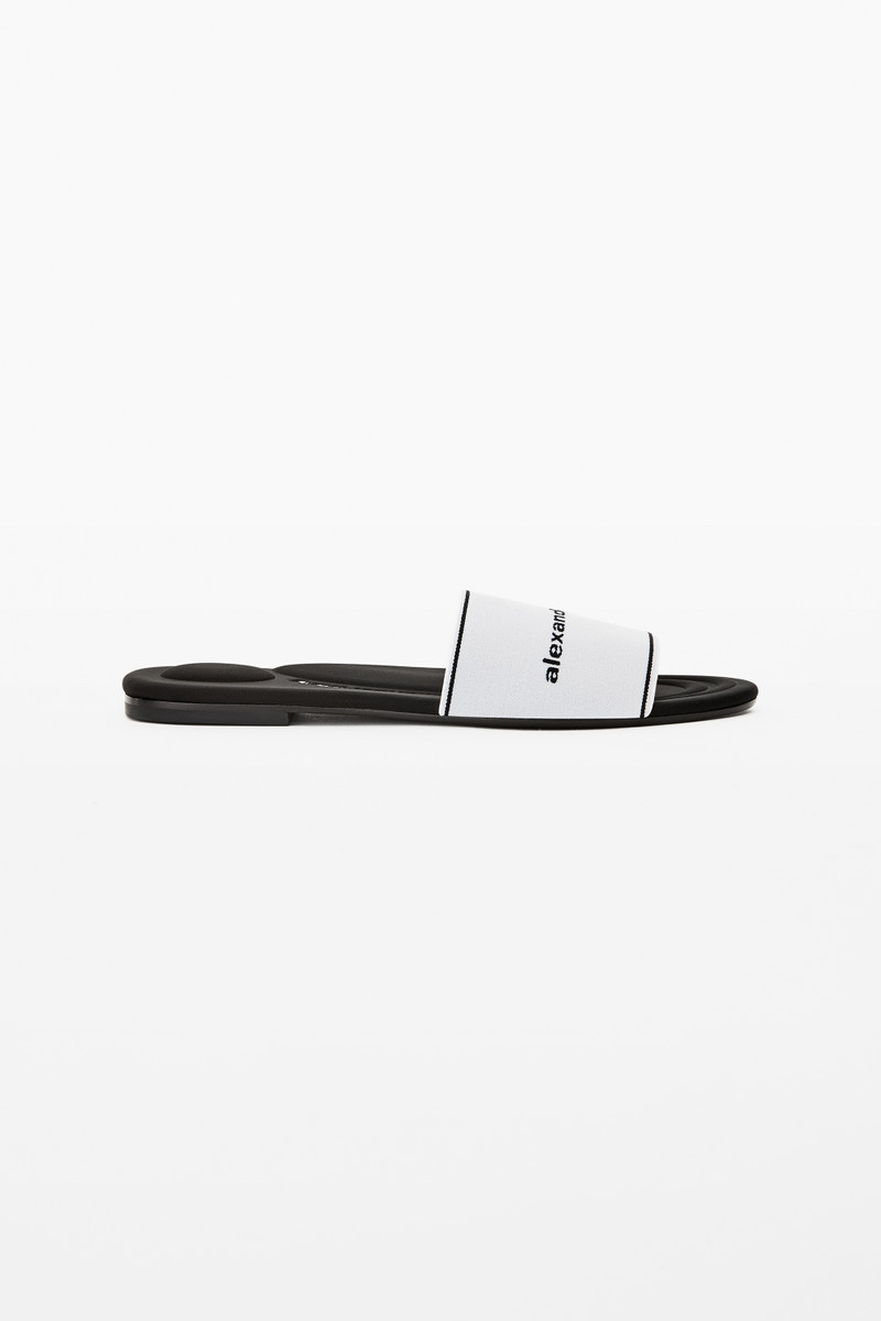 KYRA LOGO ELASTIC SLIDE SANDAL 1