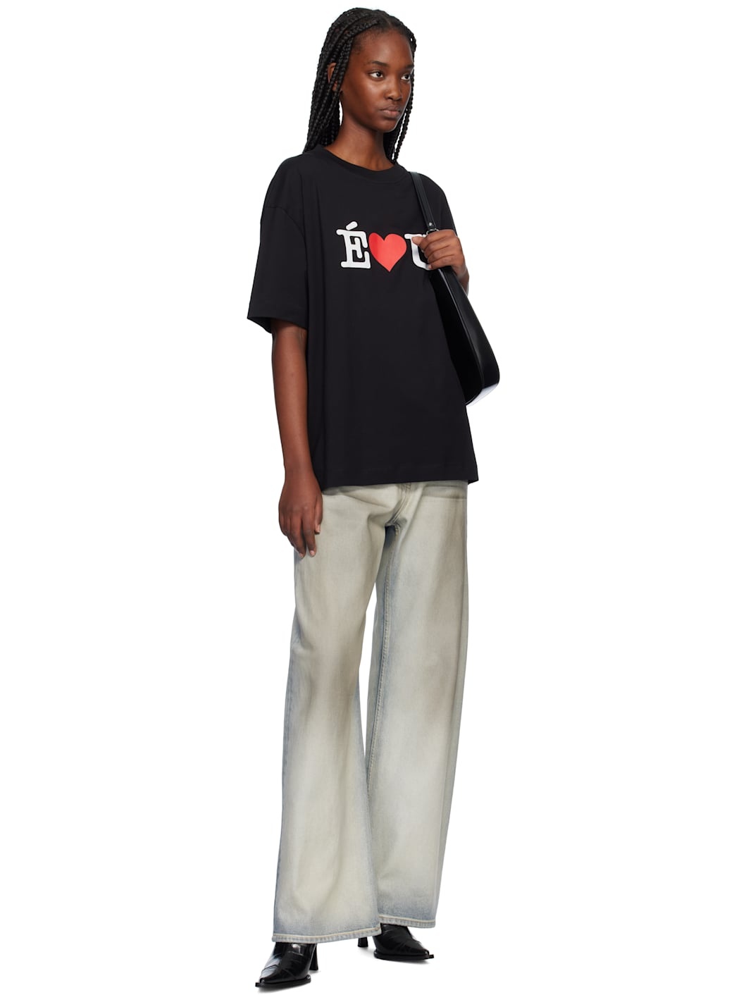 Black 'ÉLU' Relax T-shirt - 4