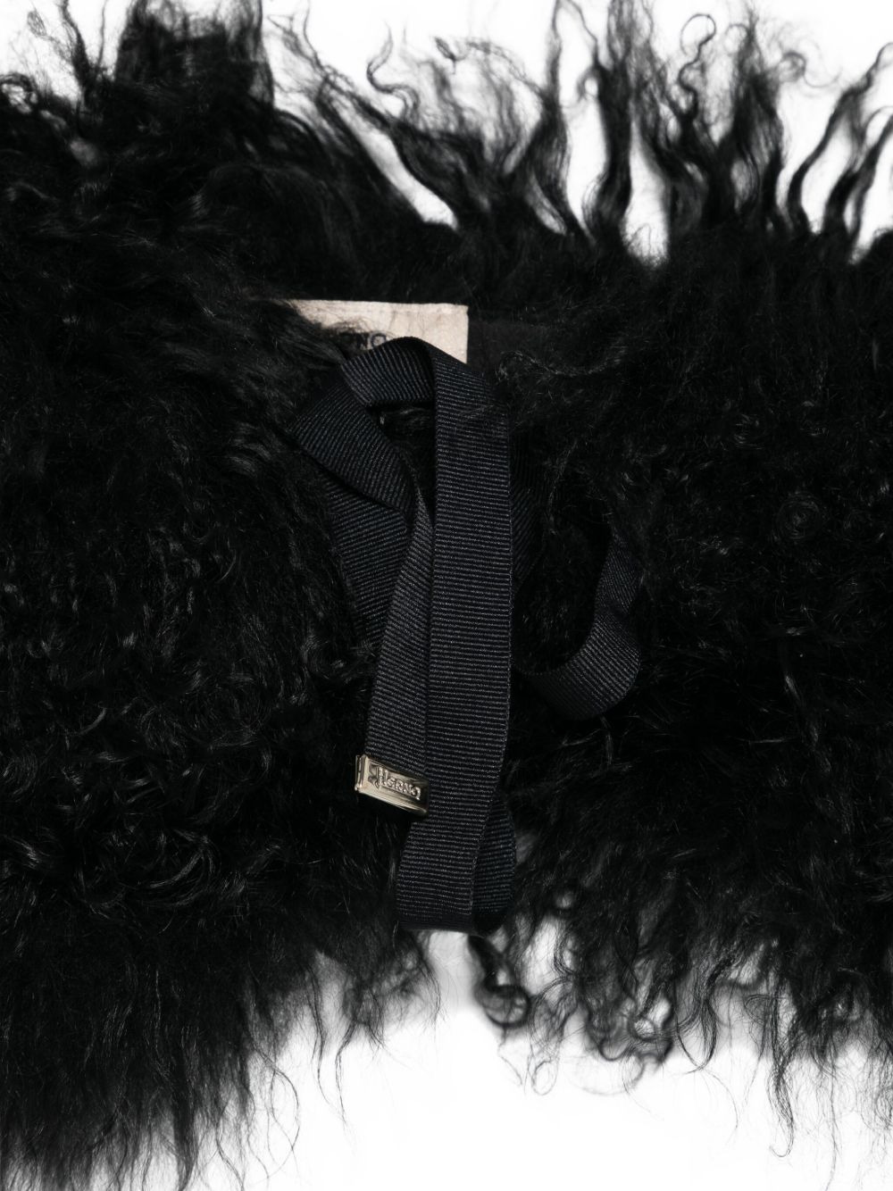 lamb fur scarf - 3