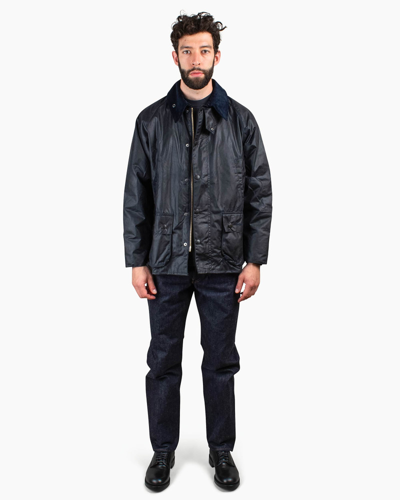 Barbour Bedale Wax Jacket Navy outlook