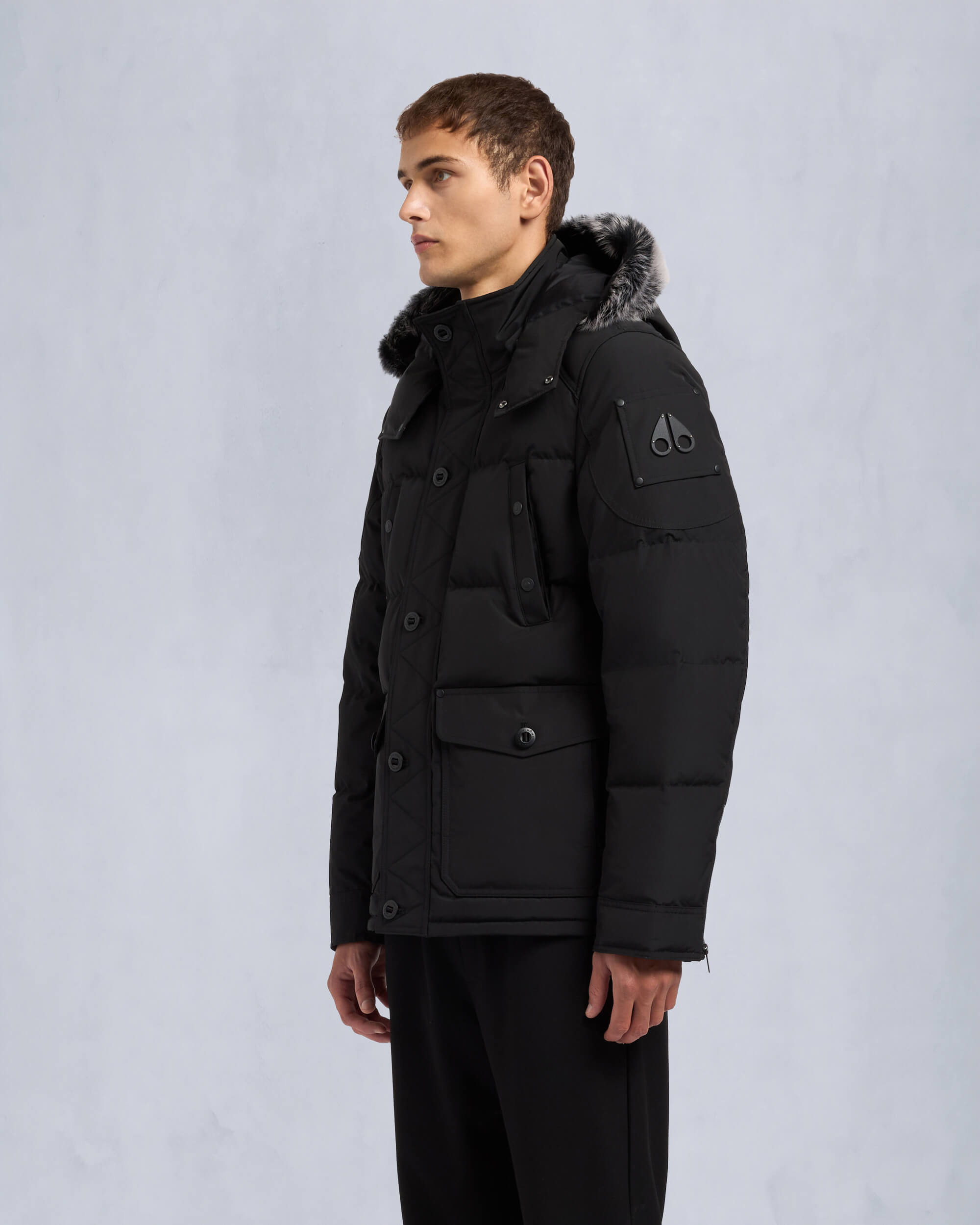 ONYX ROUND ISLAND SHEARLING DOWN JACKET - 3