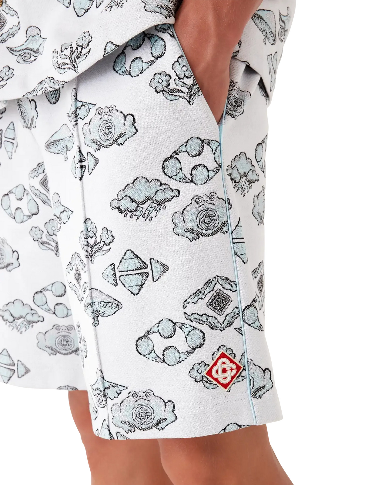 Jacquard Motif Track Shorts | Casablanca Paris - 5