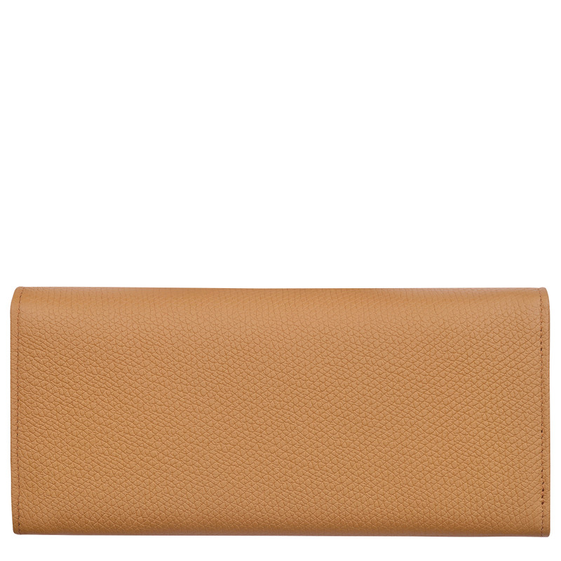 Longchamp Le Roseau Flap wallet Walnut - Leather outlook
