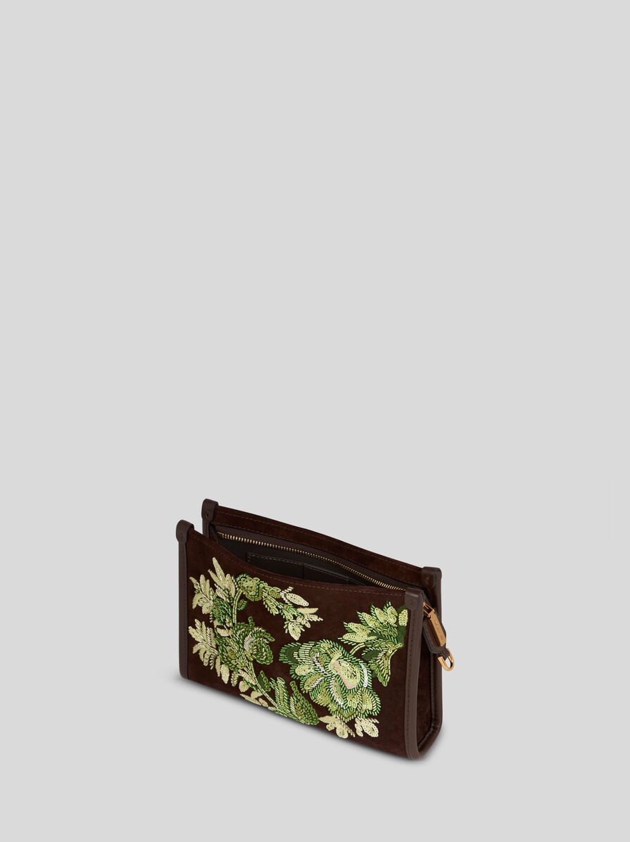 SUEDE POUCH WITH EMBROIDERY - 4