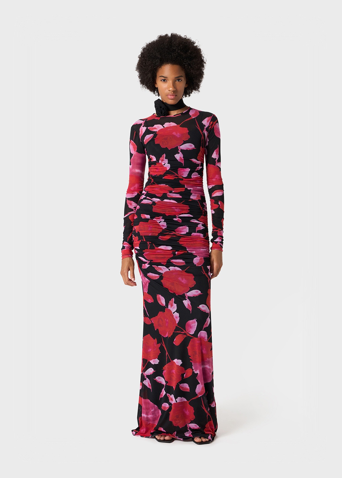 chinese dress ladies BLUMARINE Drape Long Dress