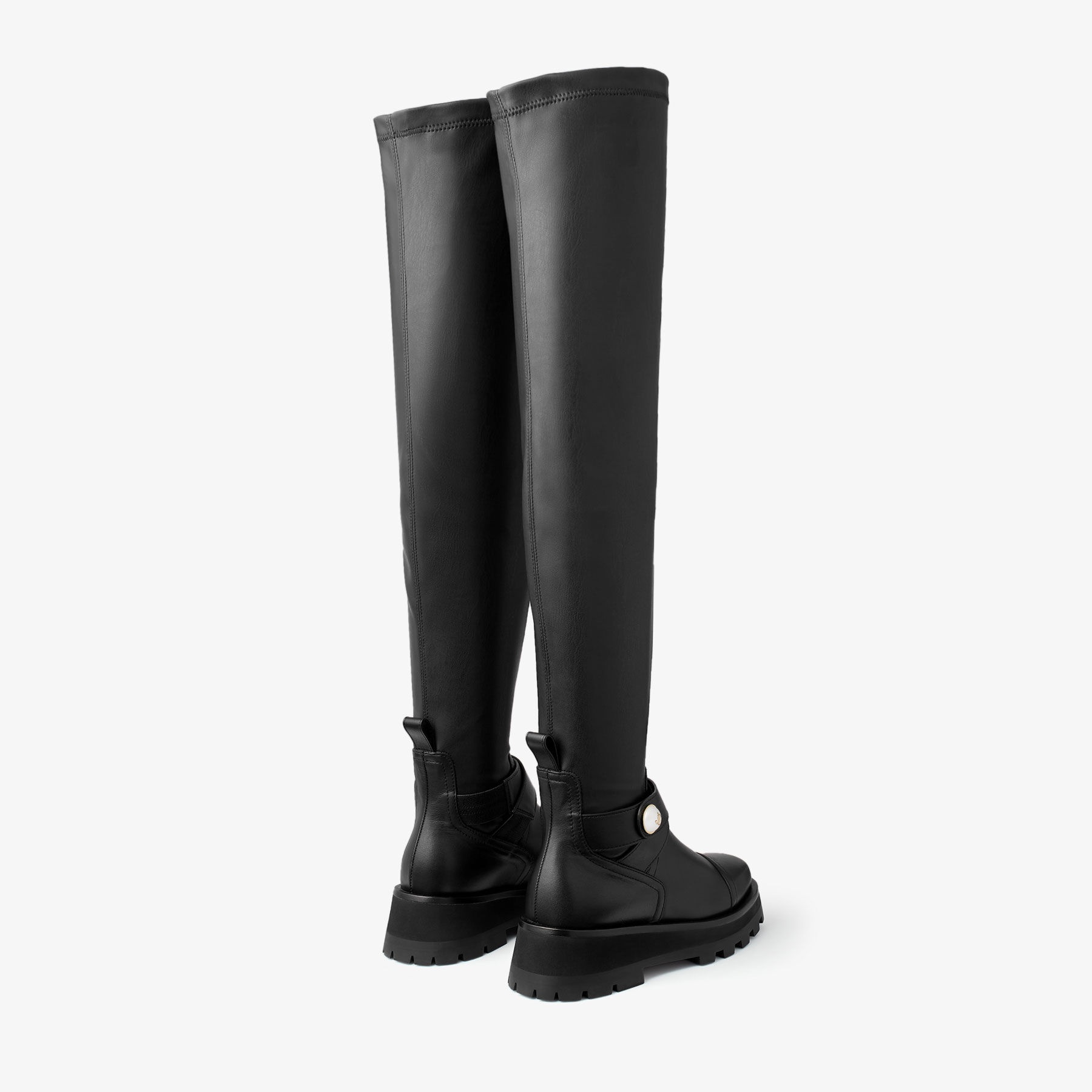 Meena Over The Knee Boot
Black Leather Over-The-Knee Boots - 5