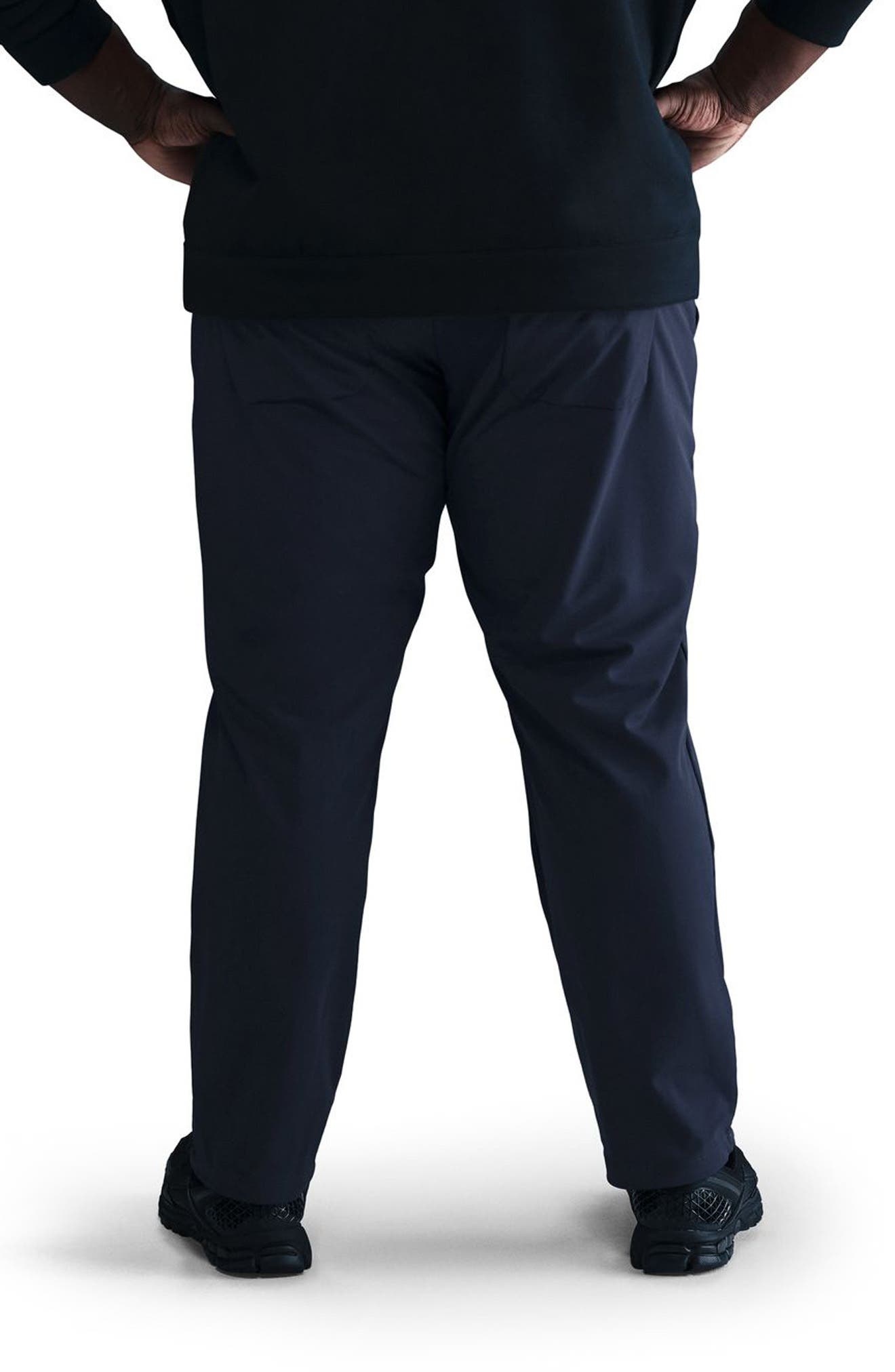 Nike 24.7 PerfectStretch Dri-FIT Regular Fit Flat Front Pants in 451 Obsidn/dkobs at Nordstrom - 4