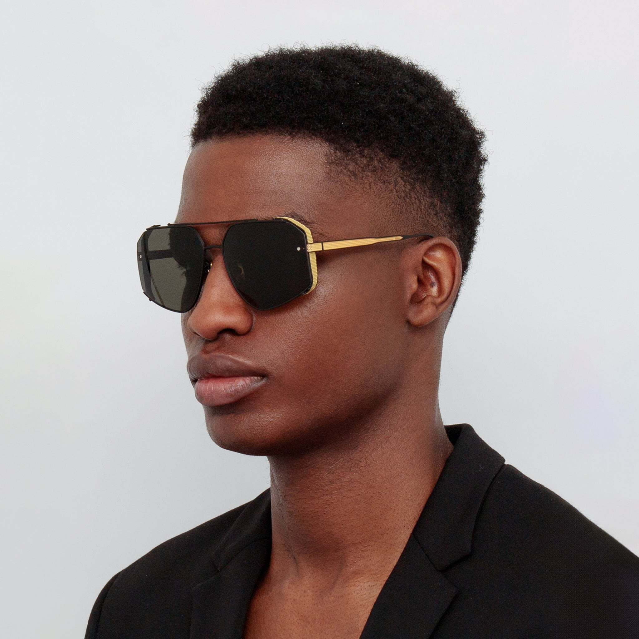 MEN'S AMAR AVIATOR SUNGLASSES IN MATT NICKEL - 5