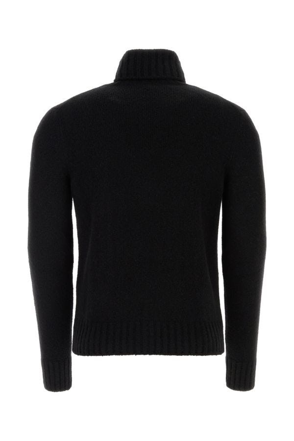 Tom Ford Man Black Cashmere Blend Sweater - 2