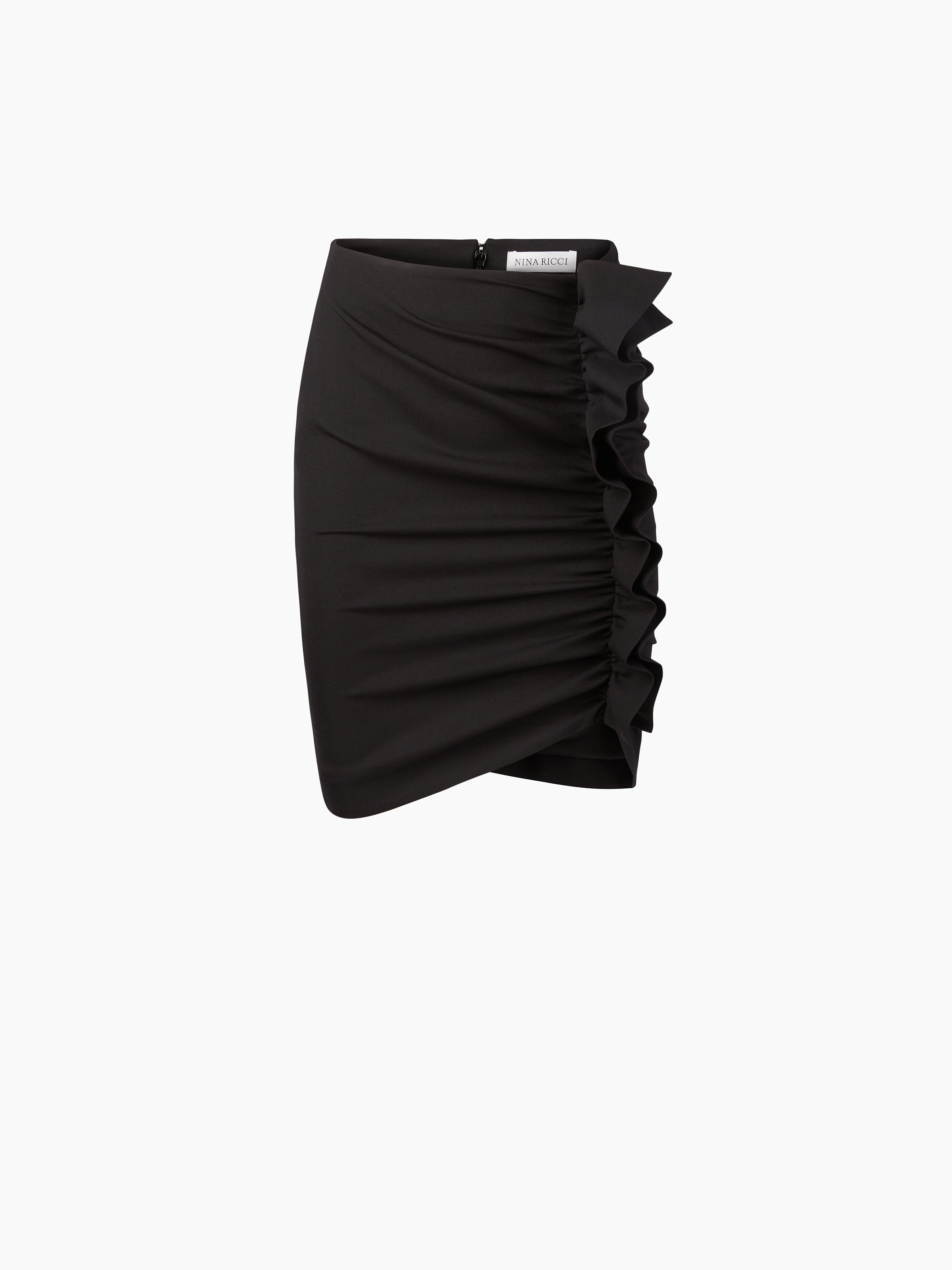 DRAPED MIDI SKIRT - 5