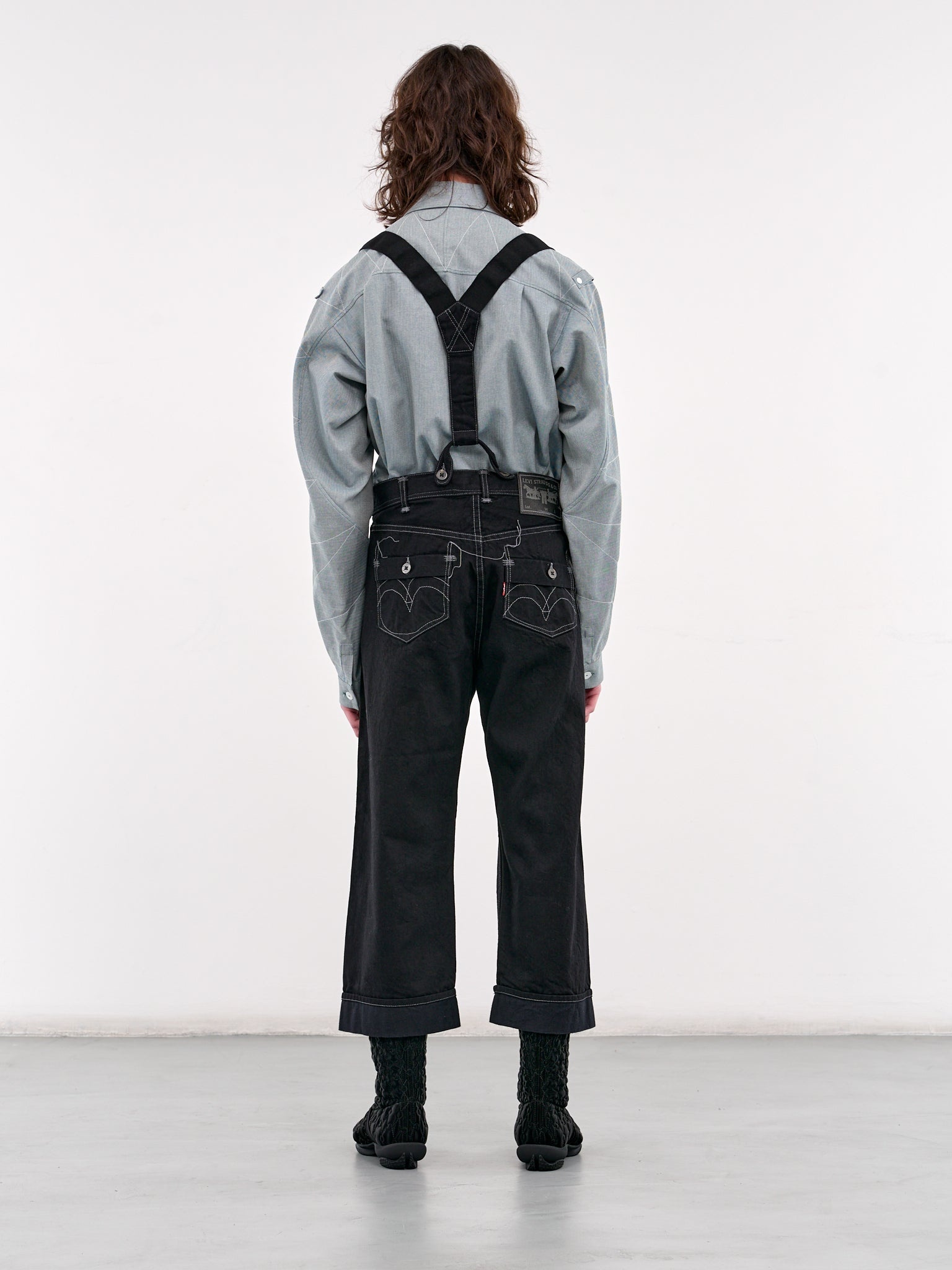 Suspender Denim Jeans - 3