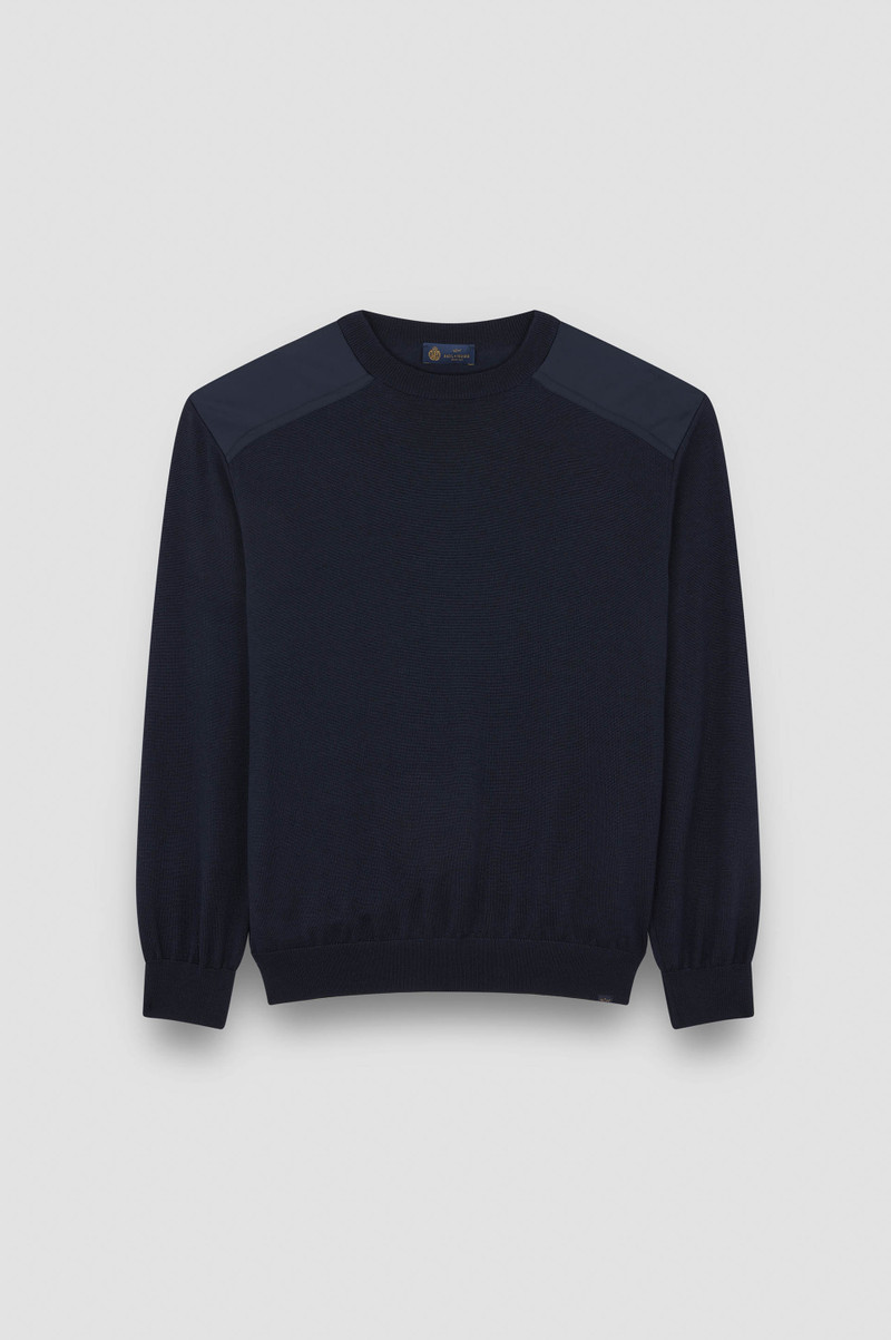 WOOL AND SILK CREWNECK SWEATER 1
